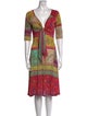 Etro Paisley Print Midi Length Dress