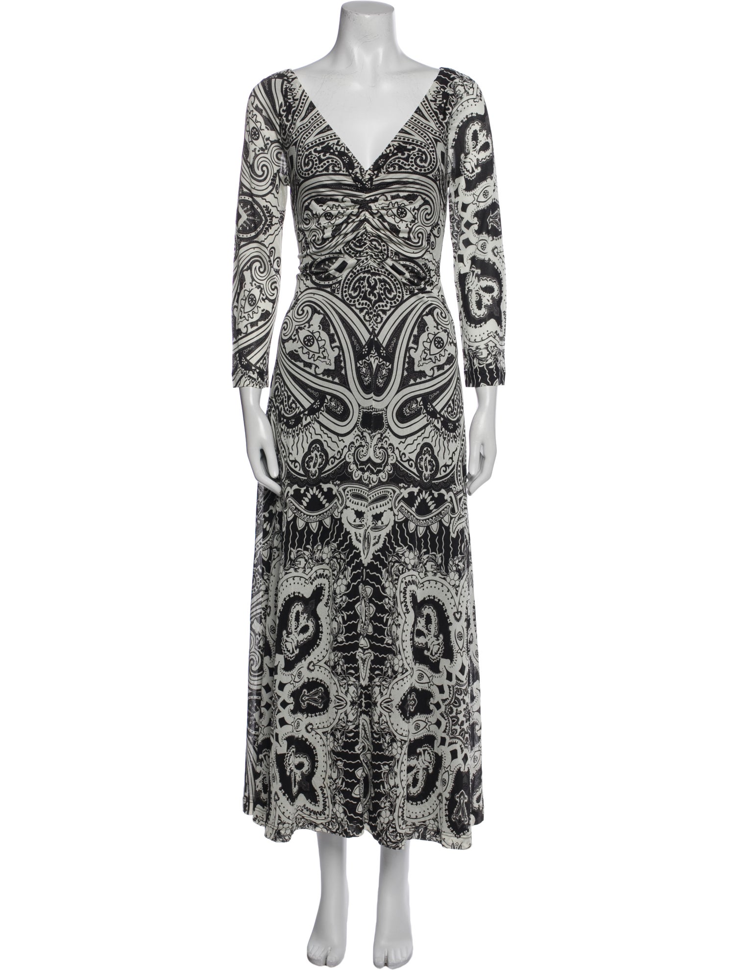 Etro Paisley Print Long Dress
