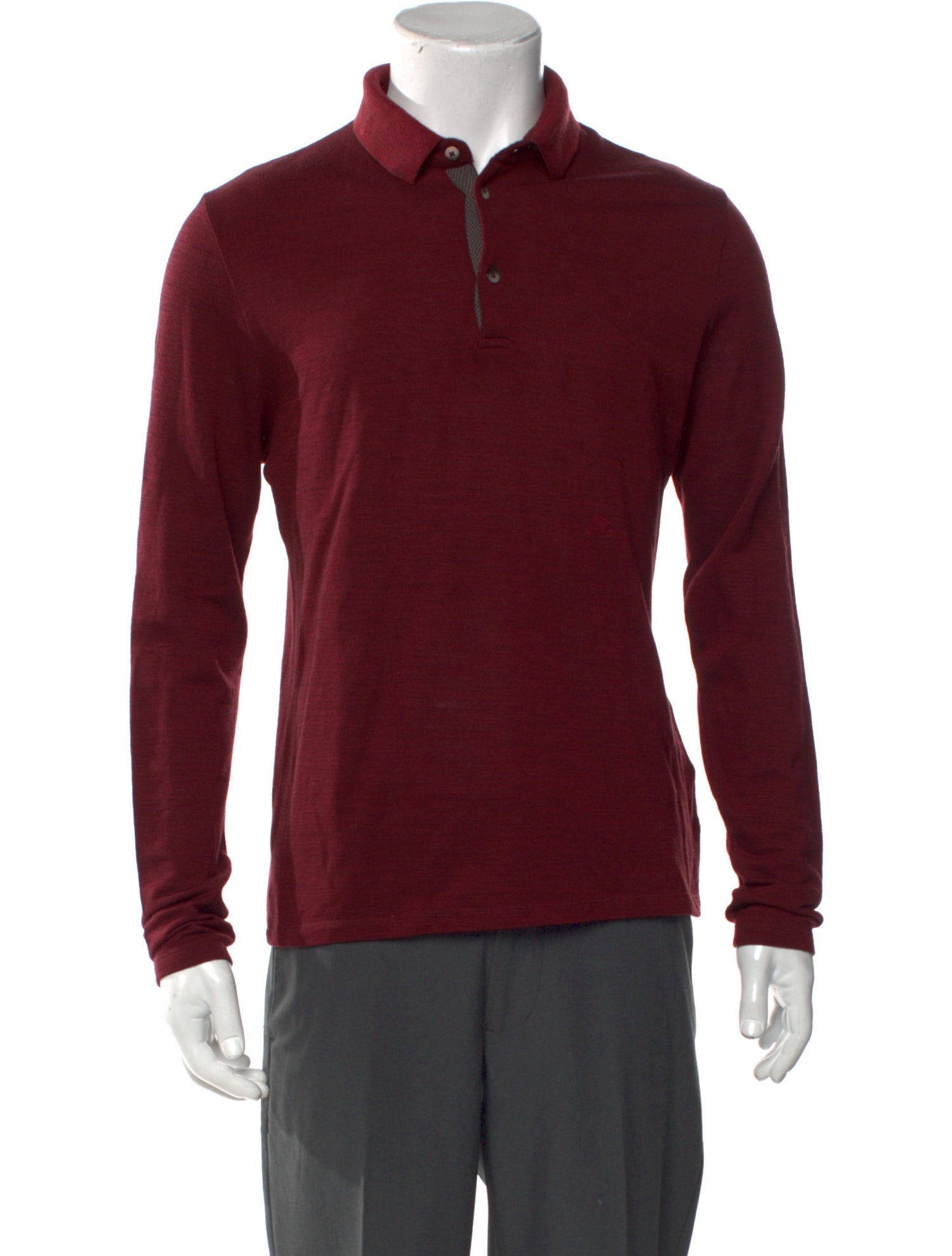 Etro Wool Collar Polo Shirt