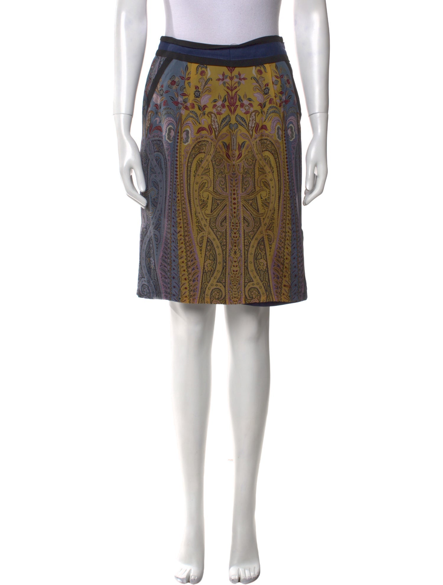 Etro Silk Knee-Length Skirt