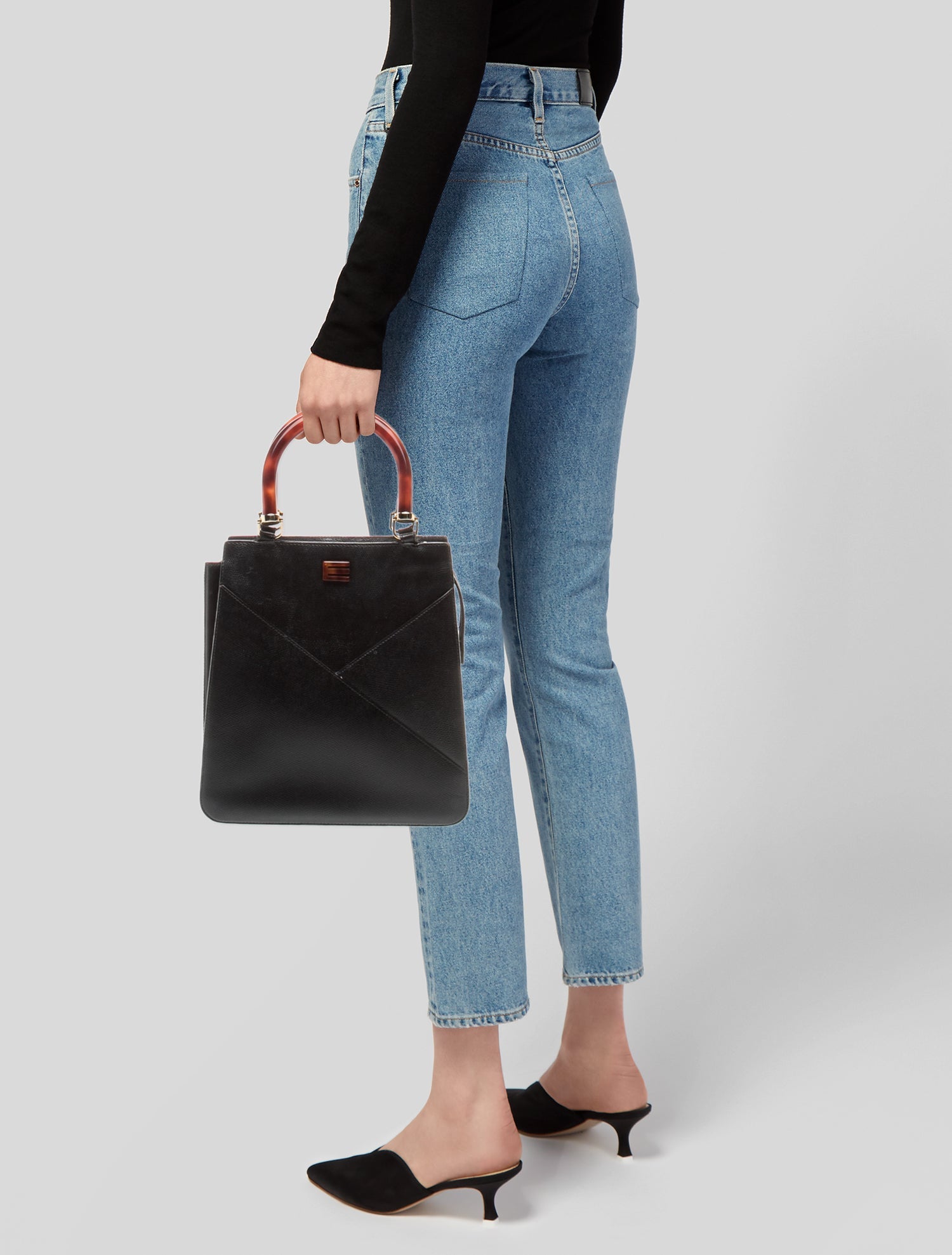 Etro Leather Top Handle Bag