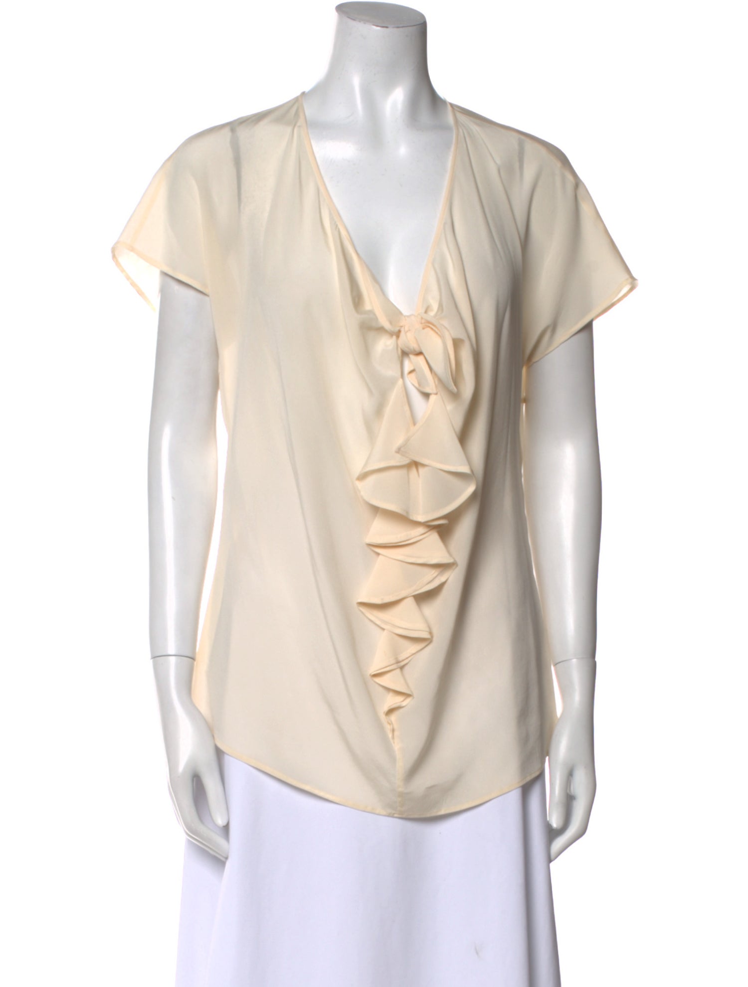 Etro Silk V-Neck Blouse