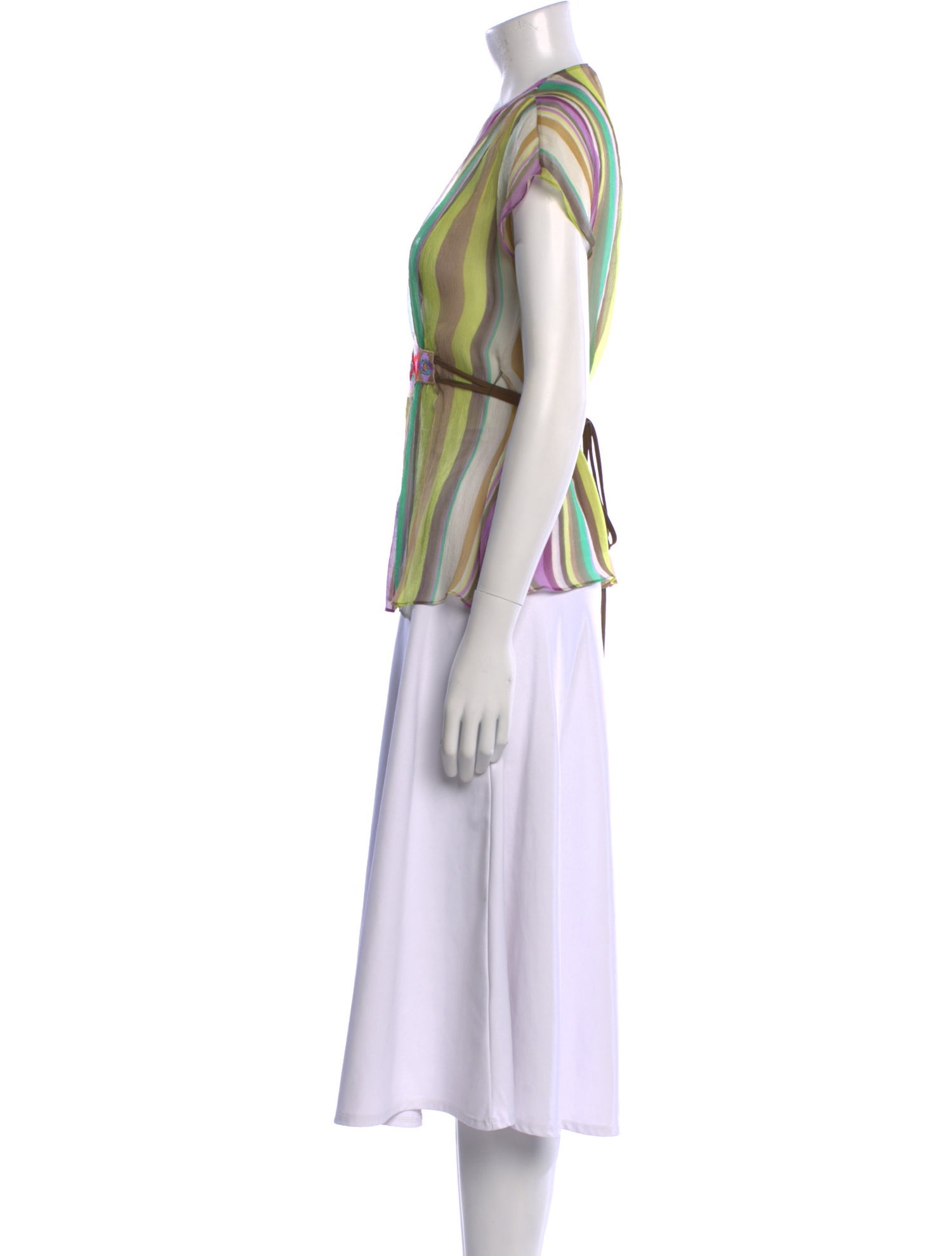 Etro Striped V-Neck Tunic