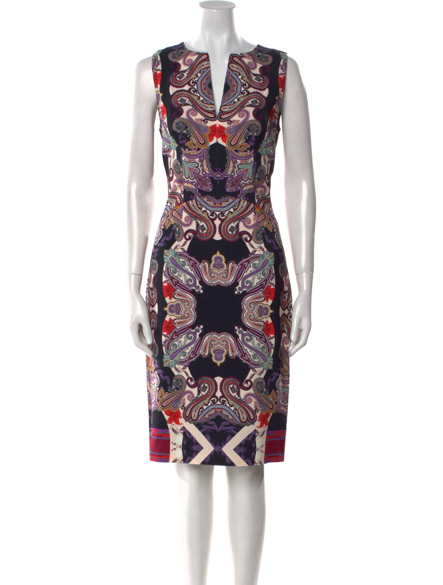 Etro Paisley Print Knee-Length Dress
