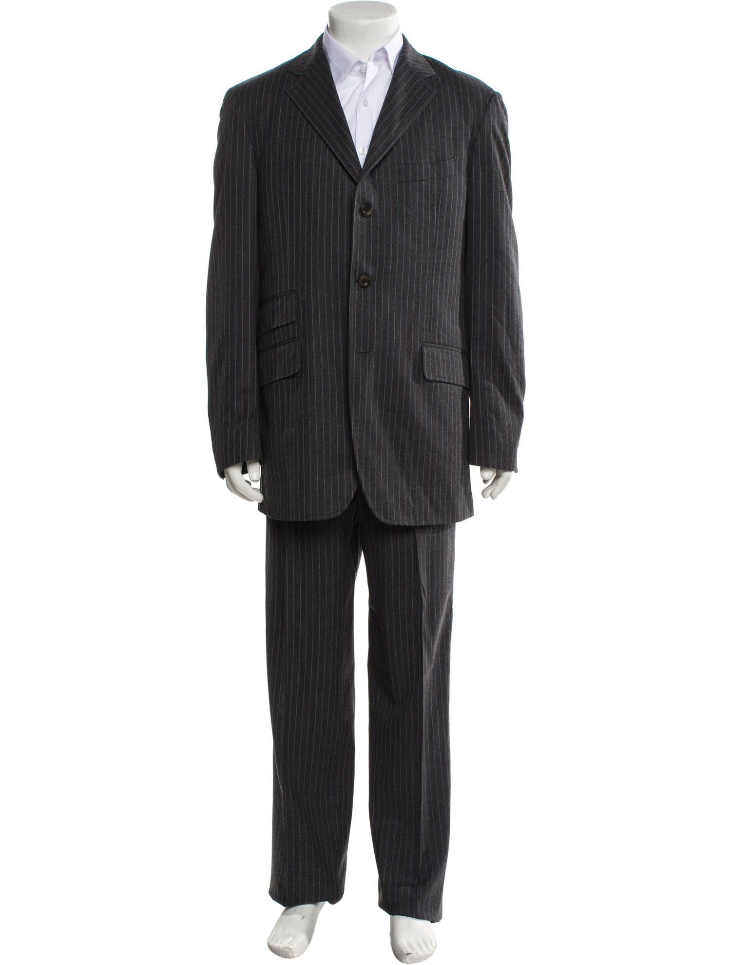 Etro Wool Striped Two-Piece Suit