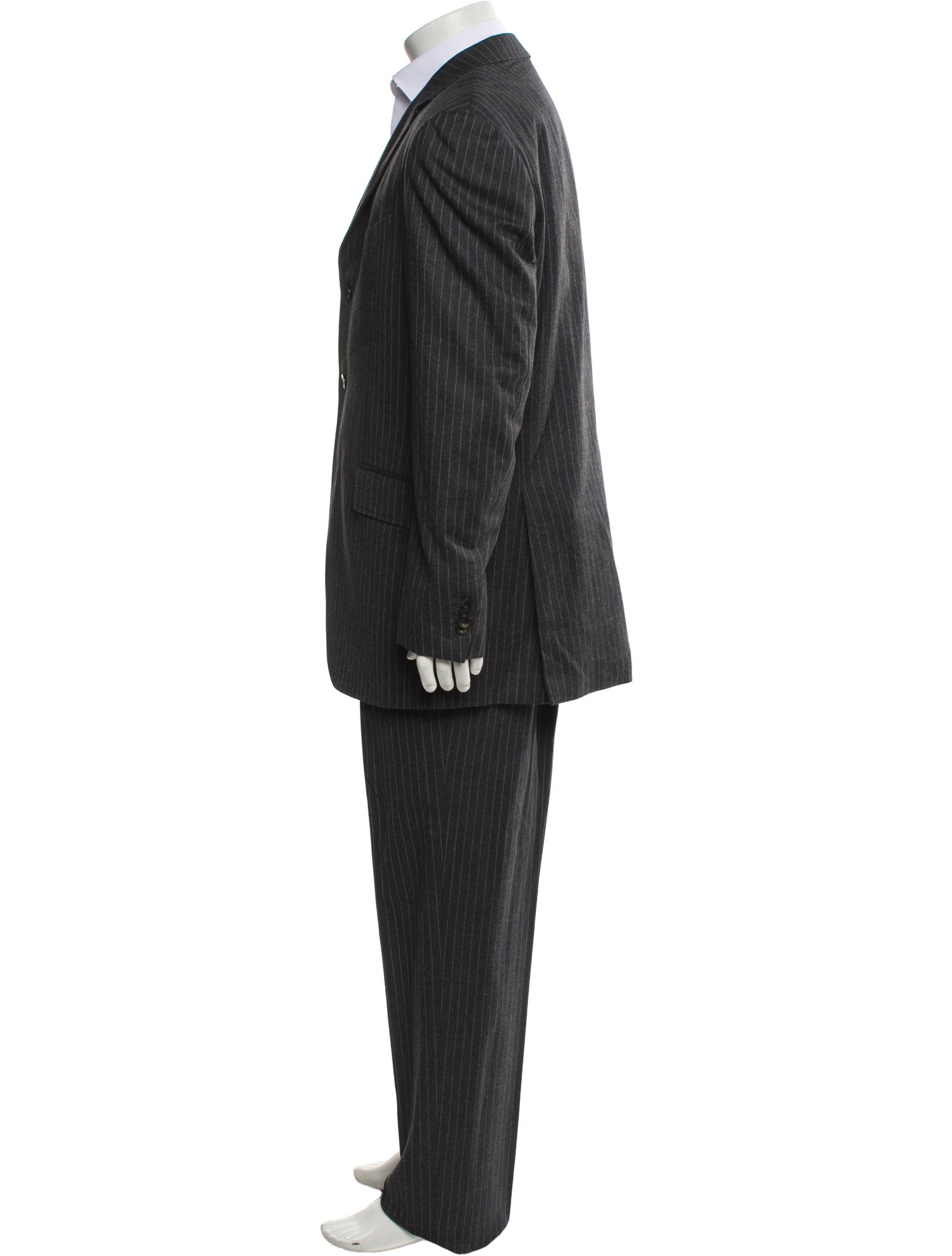 Etro Wool Striped Two-Piece Suit