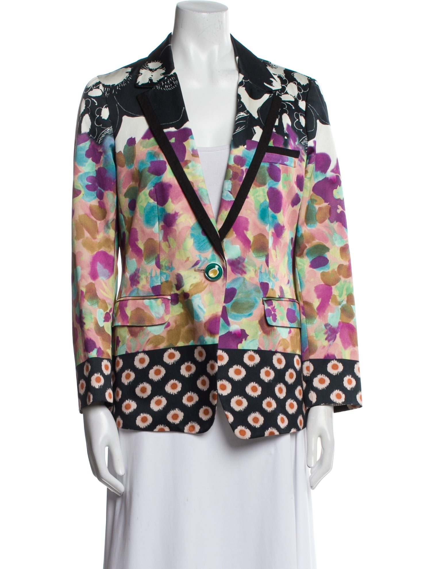 Etro Floral Print Blazer