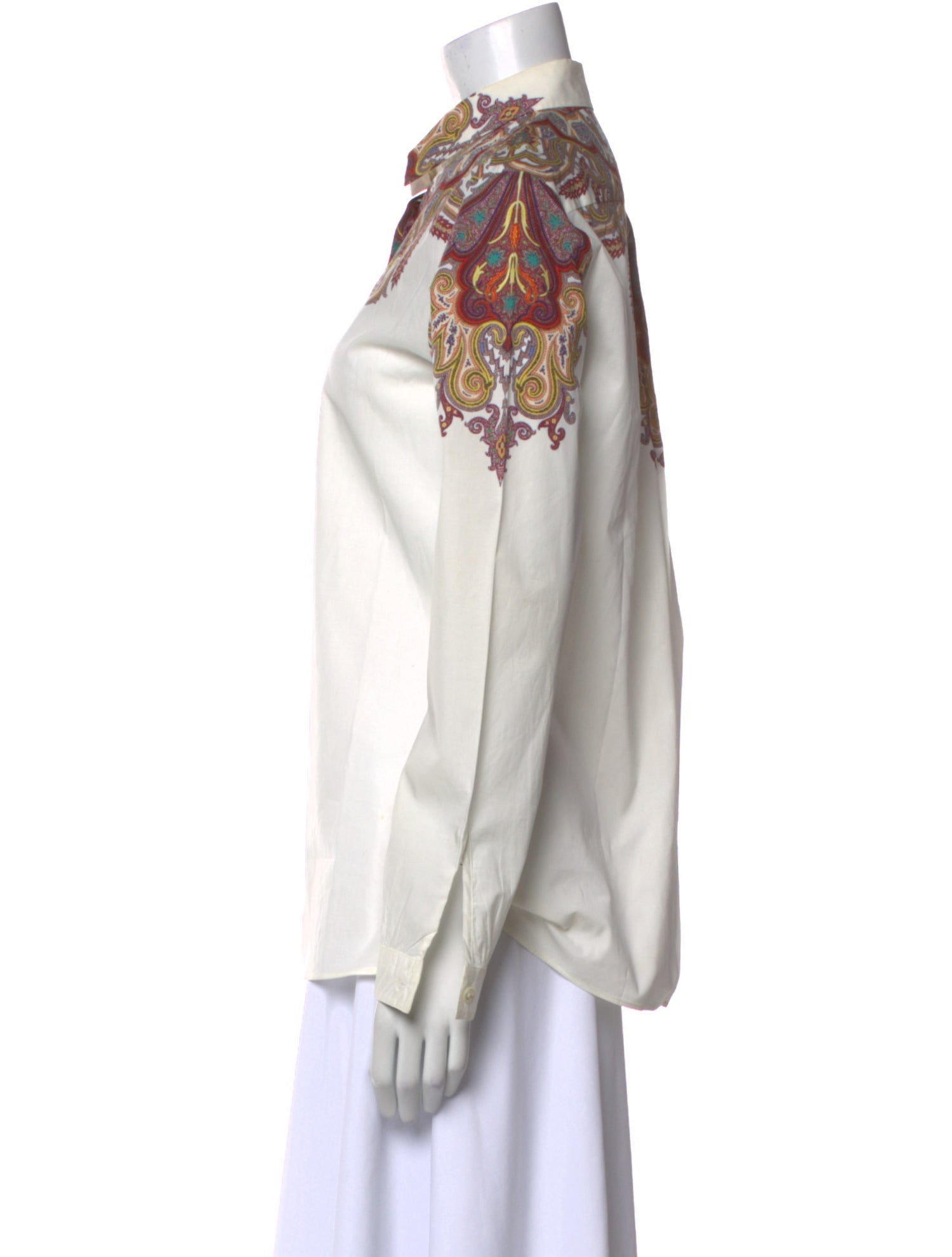 Etro Long Sleeve Button-Up Top