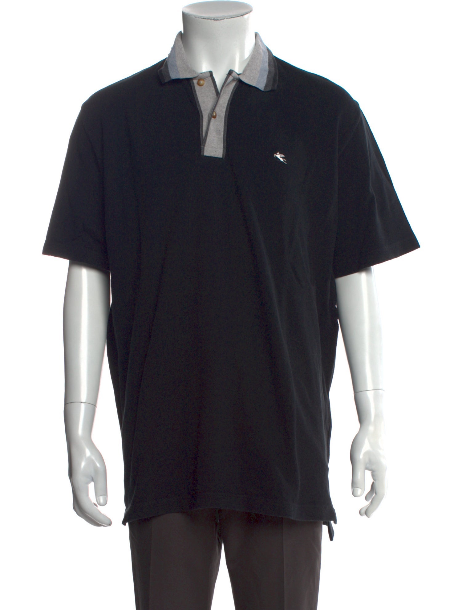 Etro Collar Short Sleeve Polo Shirt