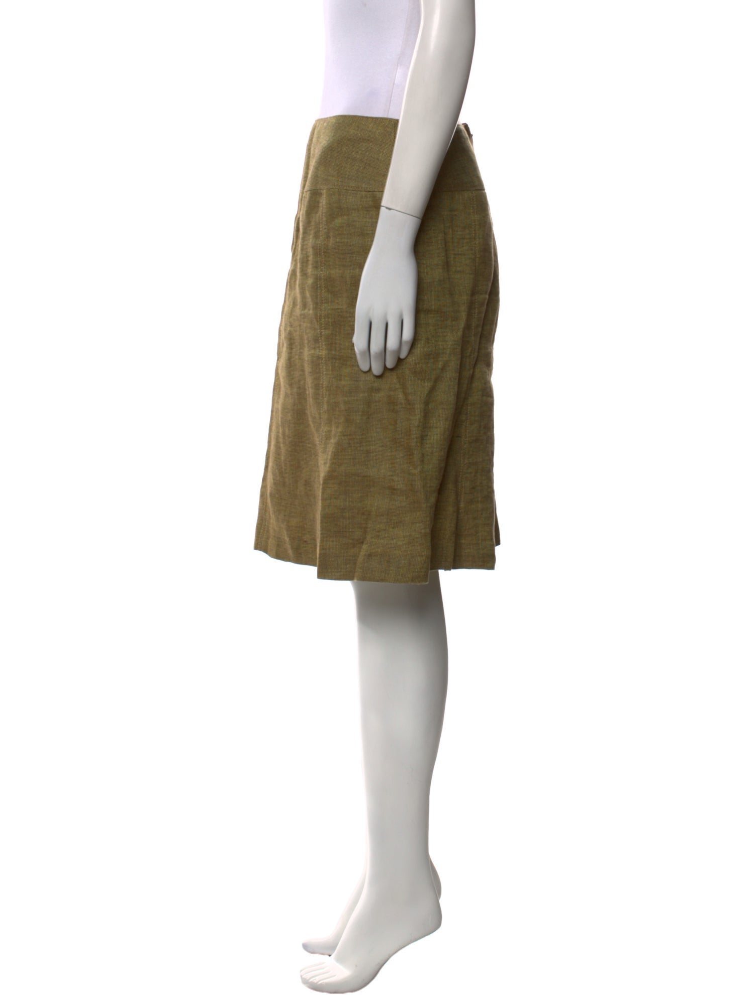 Etro Linen Knee-Length Skirt
