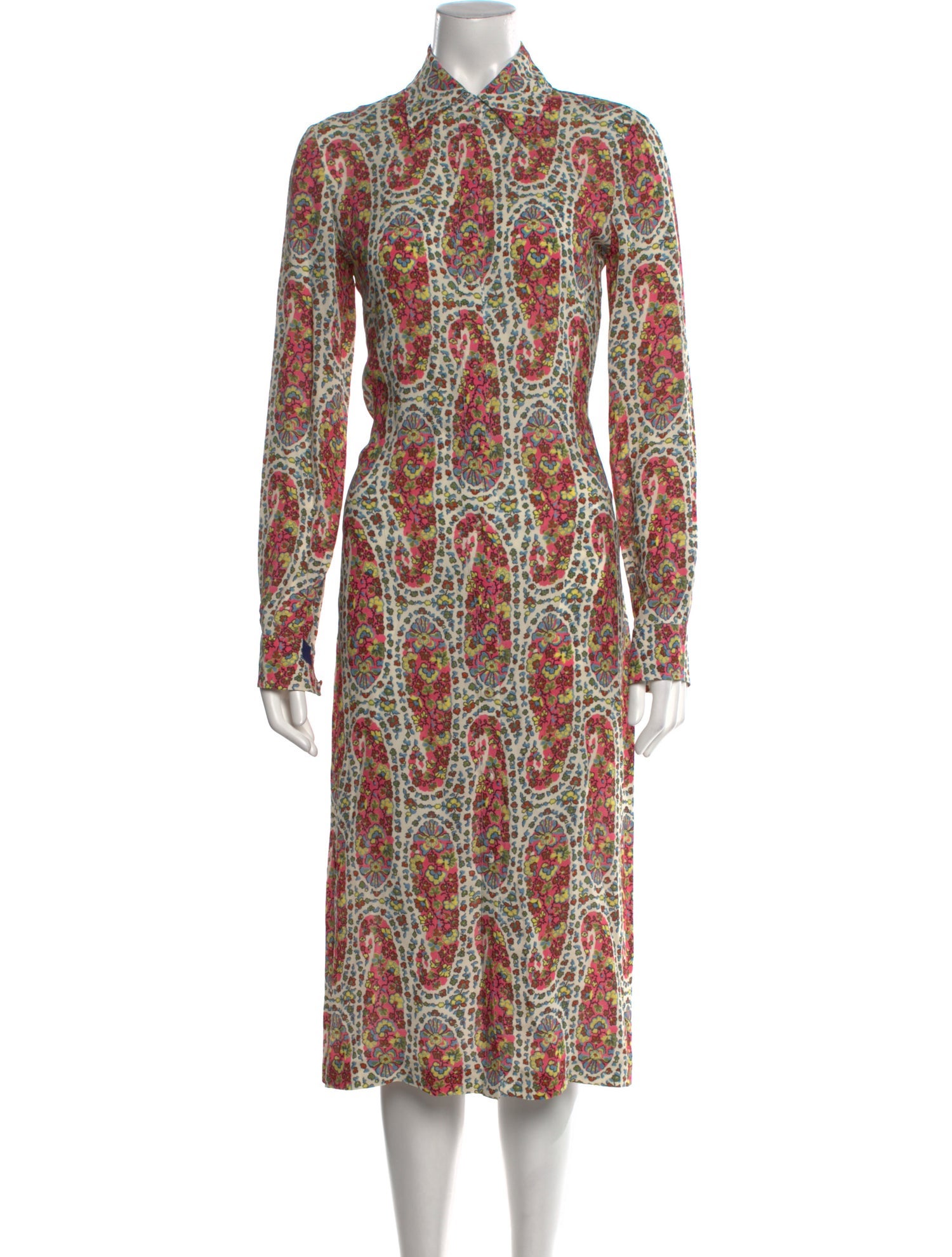 Etro Paisley Print Midi Length Dress
