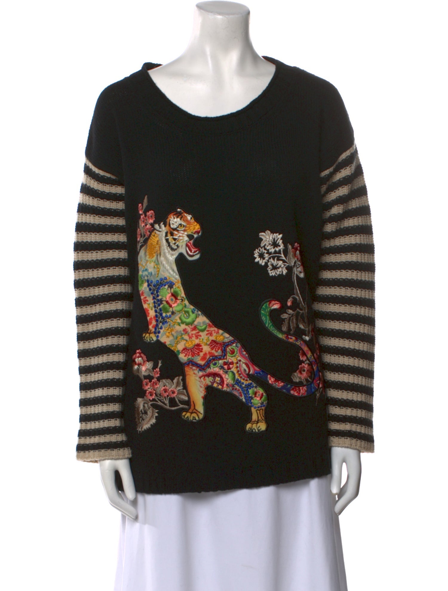 Etro Printed Scoop Neck Sweater