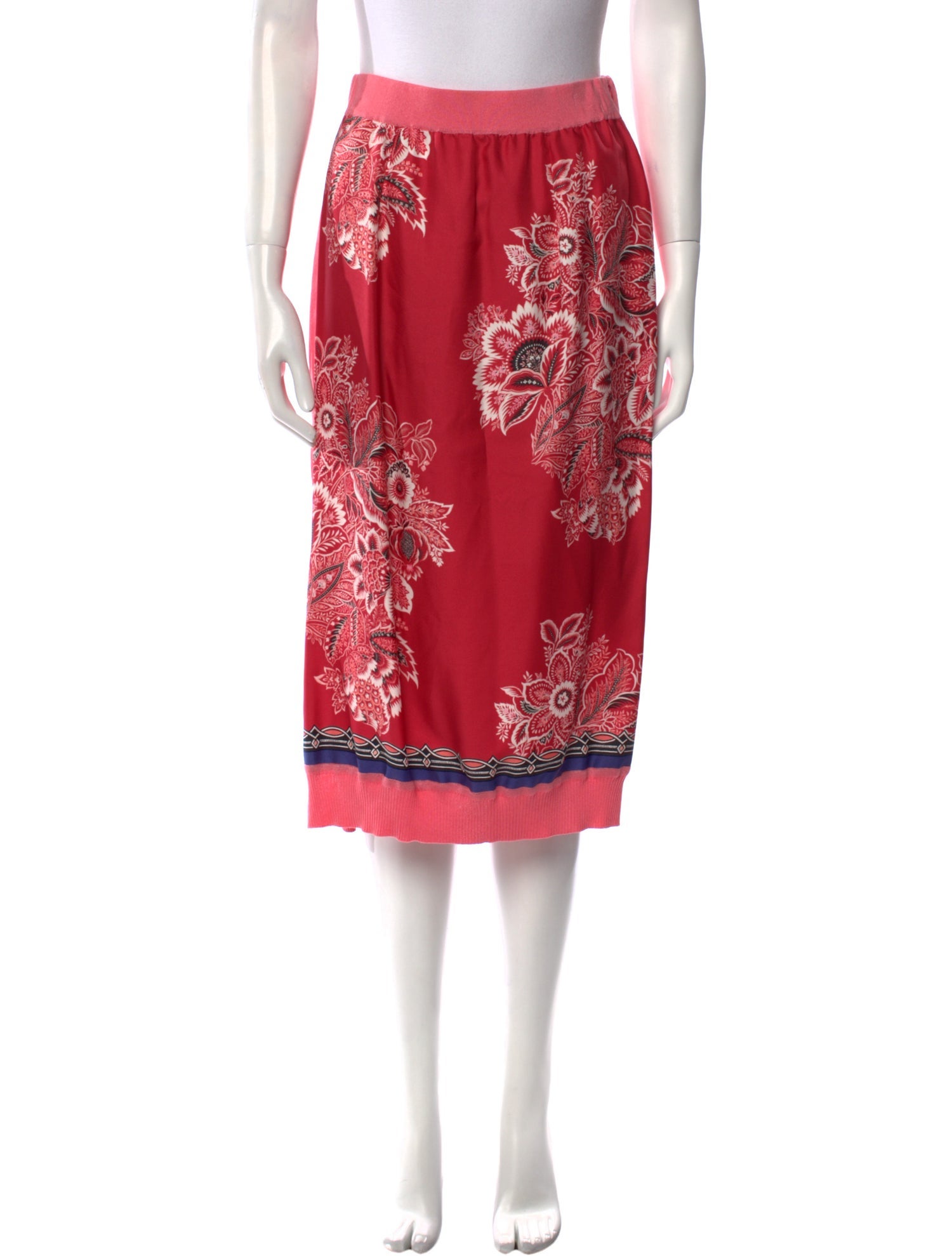Etro Floral Print Knee-Length Skirt