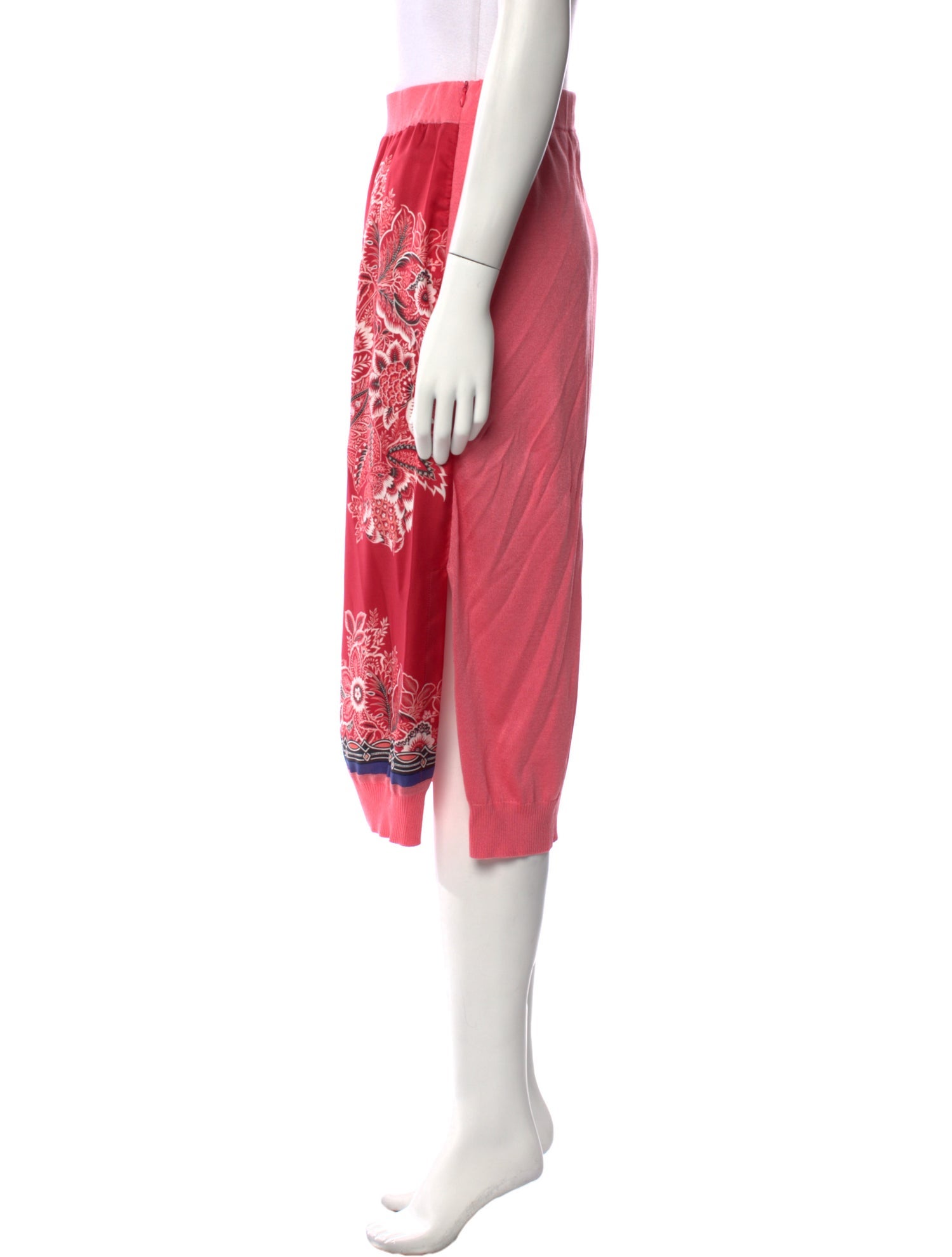 Etro Floral Print Knee-Length Skirt