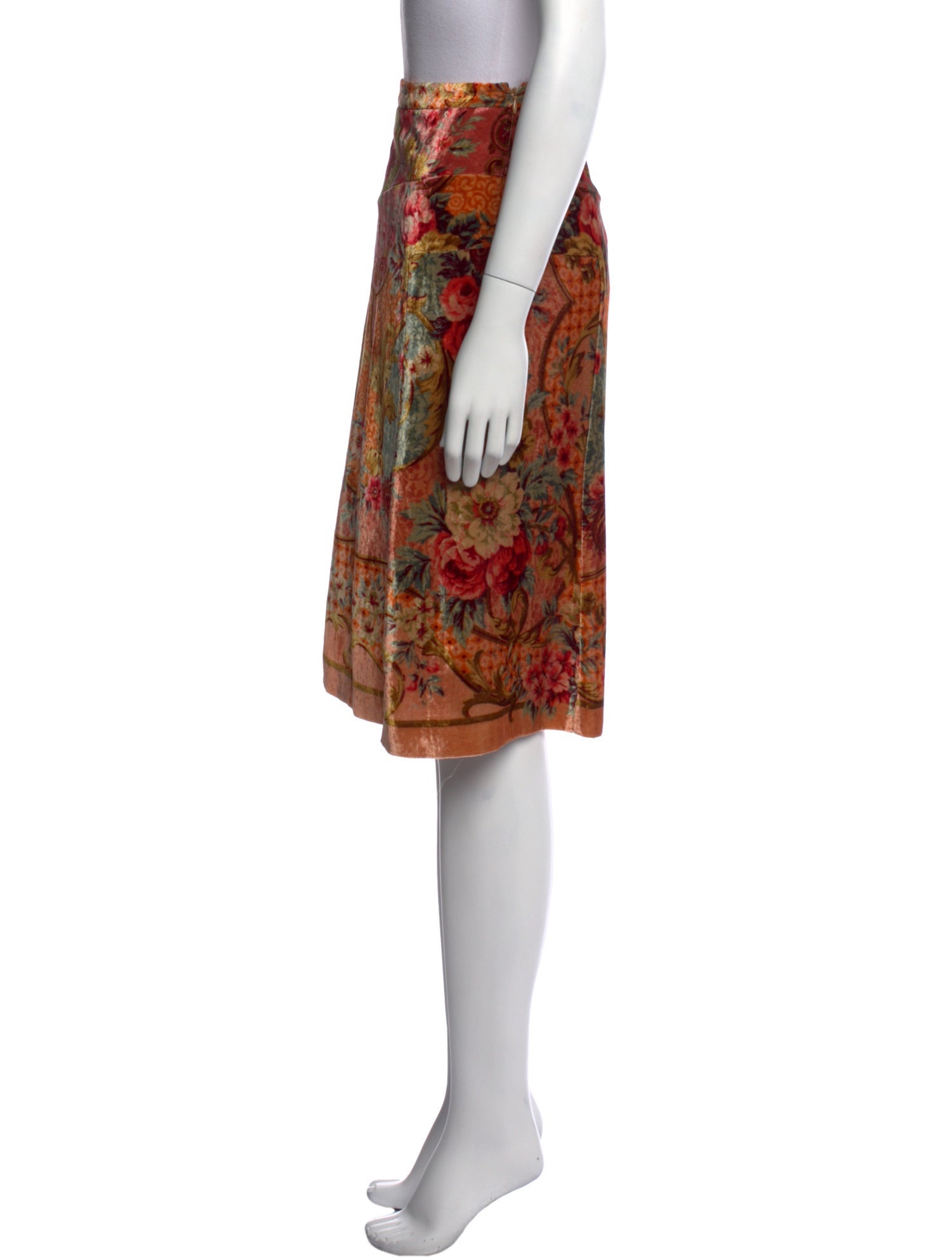 Etro Floral Print Knee-Length Skirt
