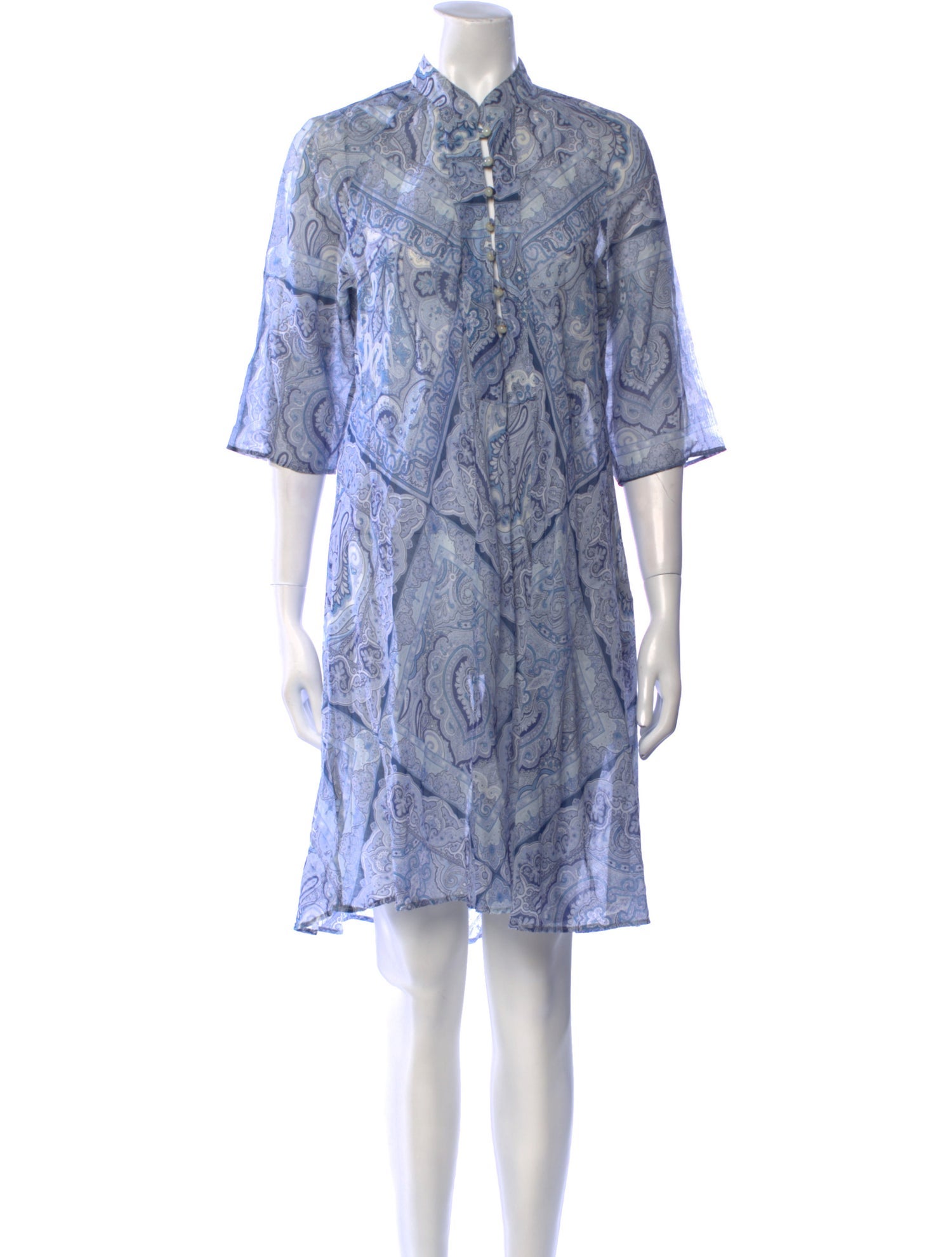 Etro Paisley Print Knee-Length Dress