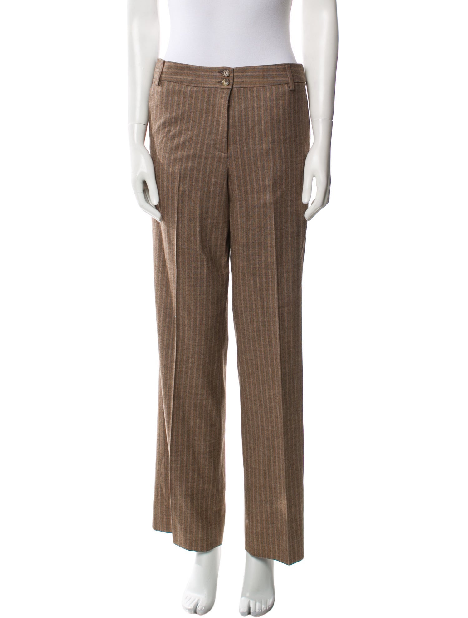 Etro Wool Straight Leg Pants