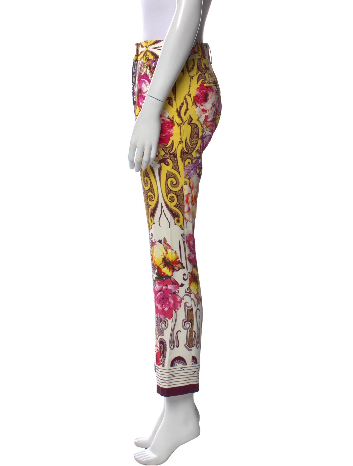 Etro Printed Straight Leg Pants