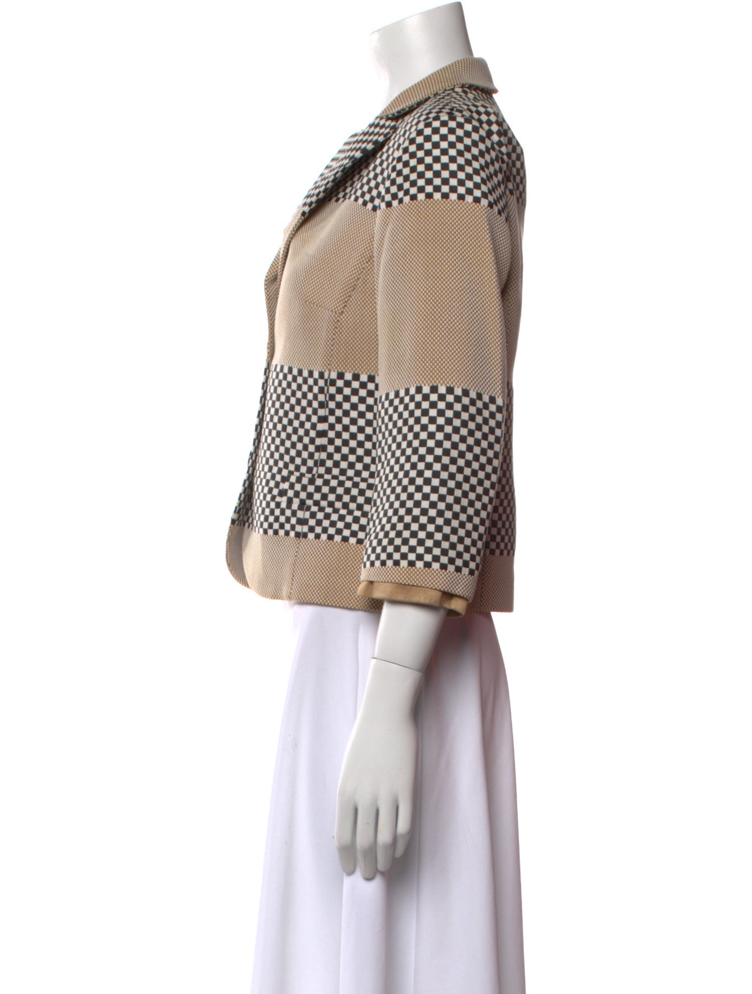 Etro Printed Three-Quarter Sleeve Crop Top