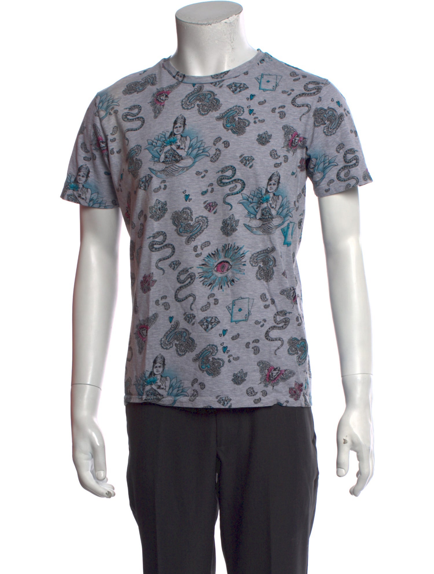 Etro Printed Crew Neck T-Shirt