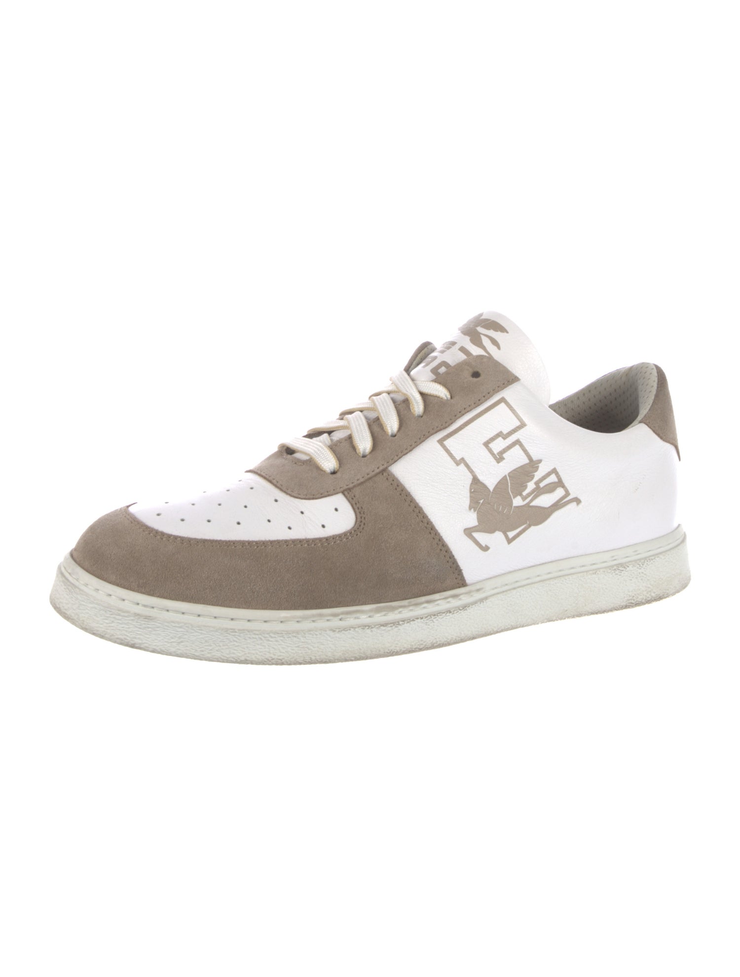 Etro Suede Printed Sneakers