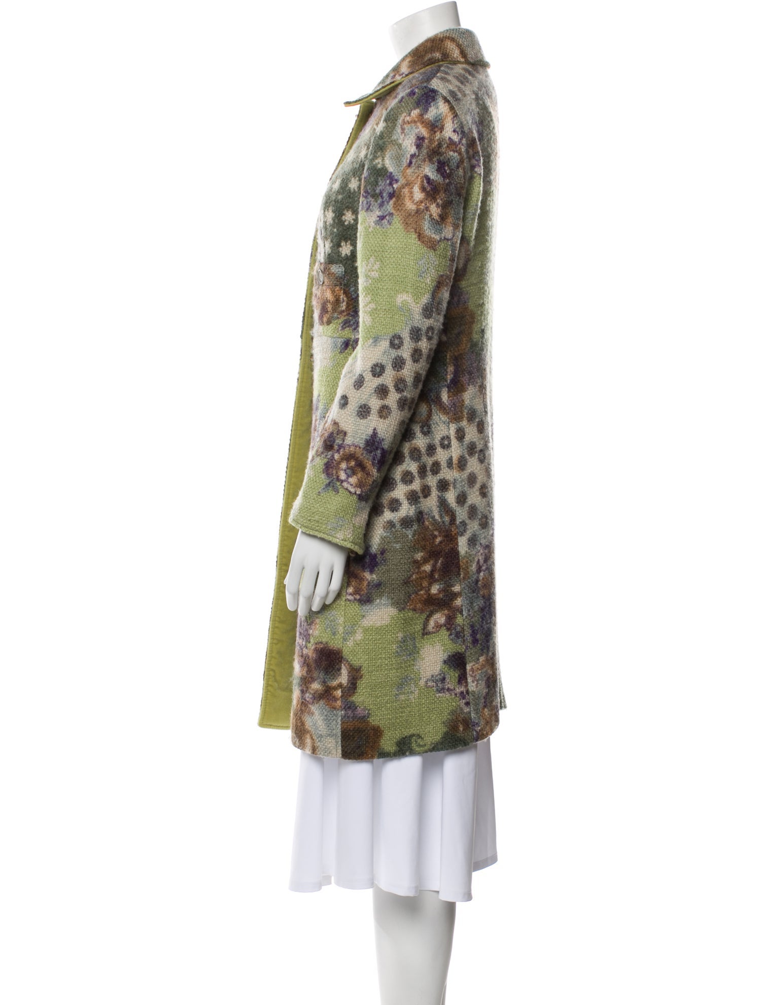 Etro Wool Printed Coat