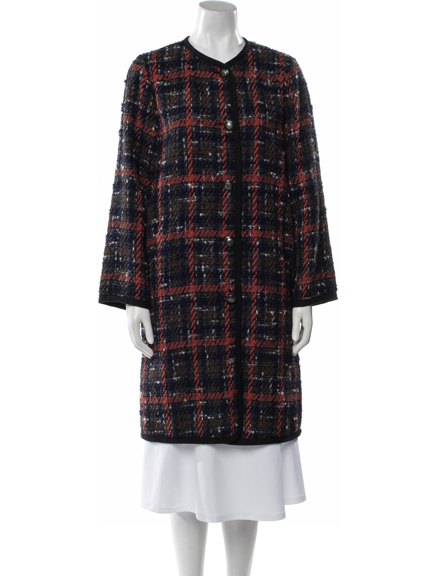 Etro Tweed Pattern Coat