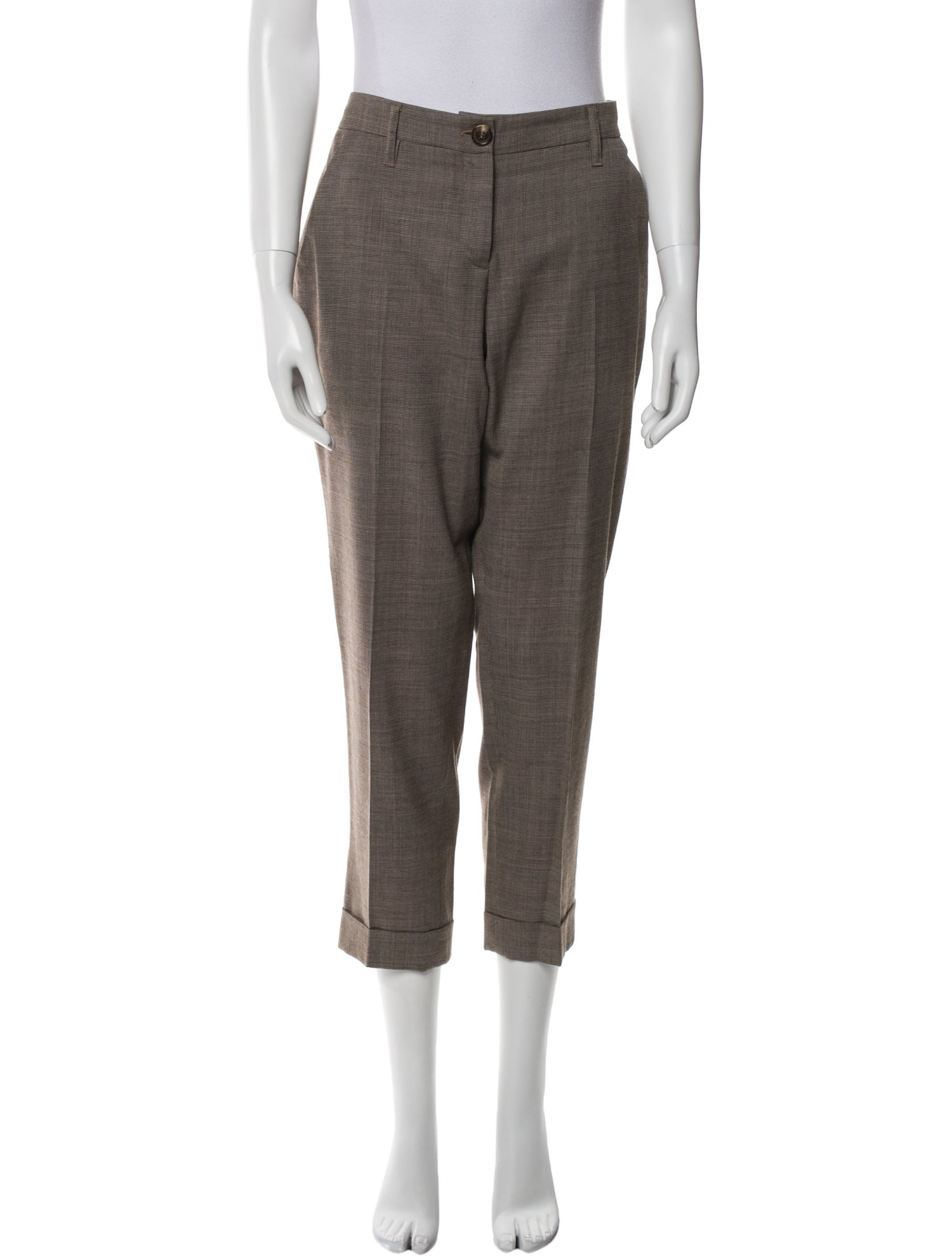 Etro Wool Straight Leg Pants