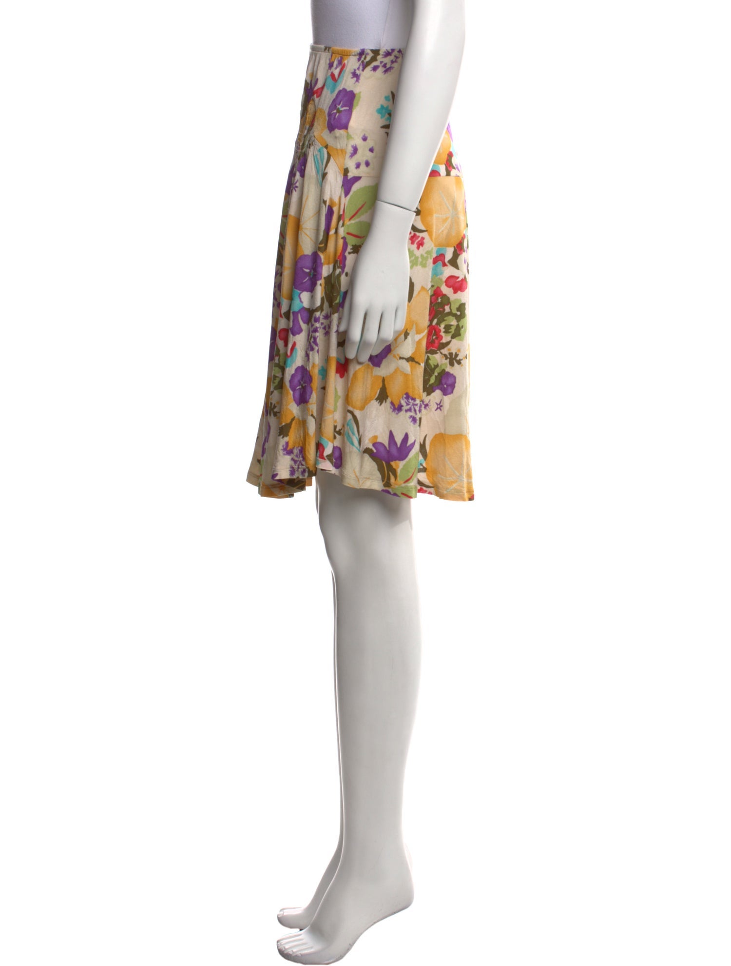 Etro Floral Print Knee-Length Skirt