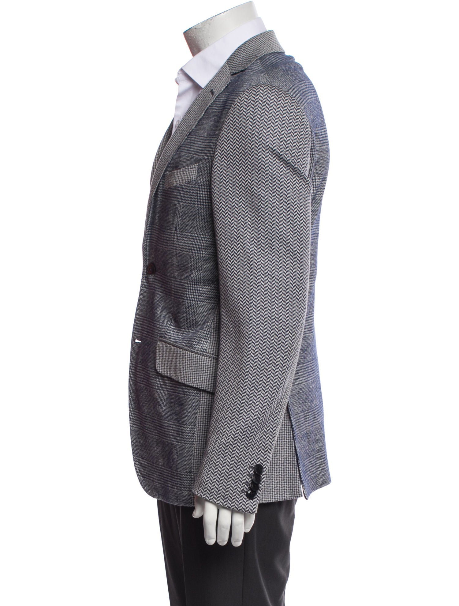 Etro Houndstooth Print Blazer