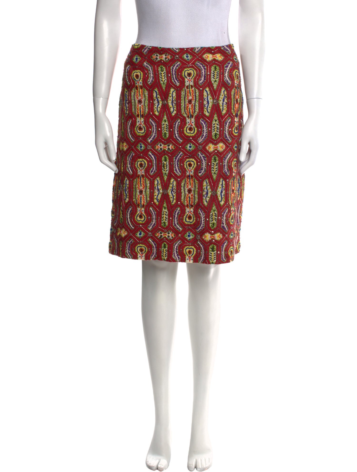 Etro Paisley Print Knee-Length Skirt