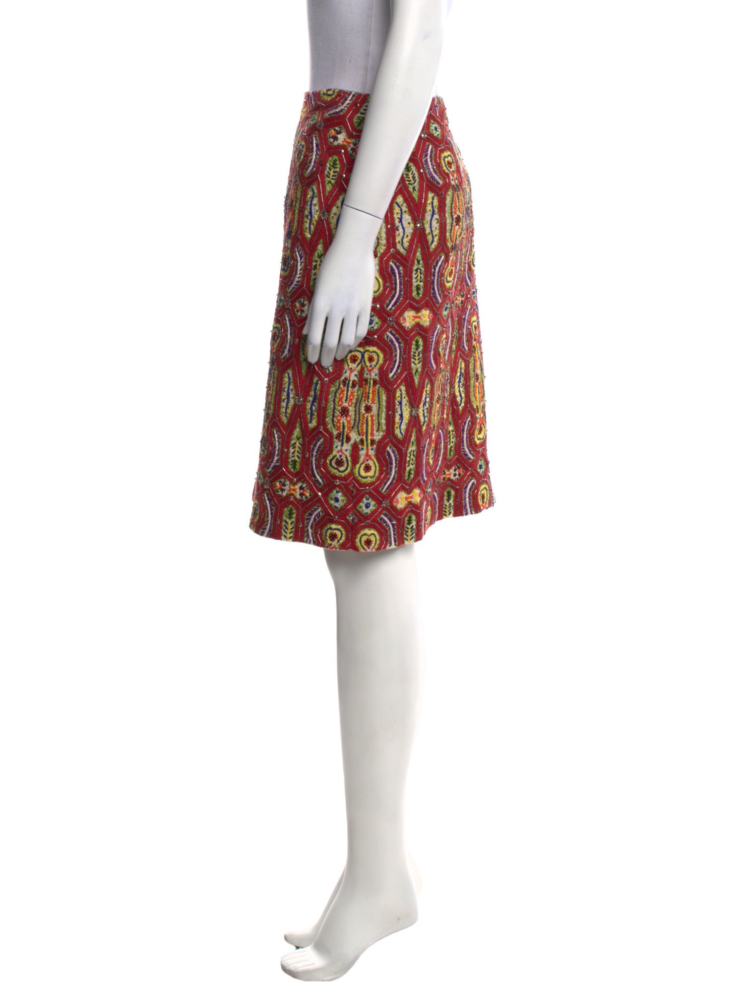 Etro Paisley Print Knee-Length Skirt