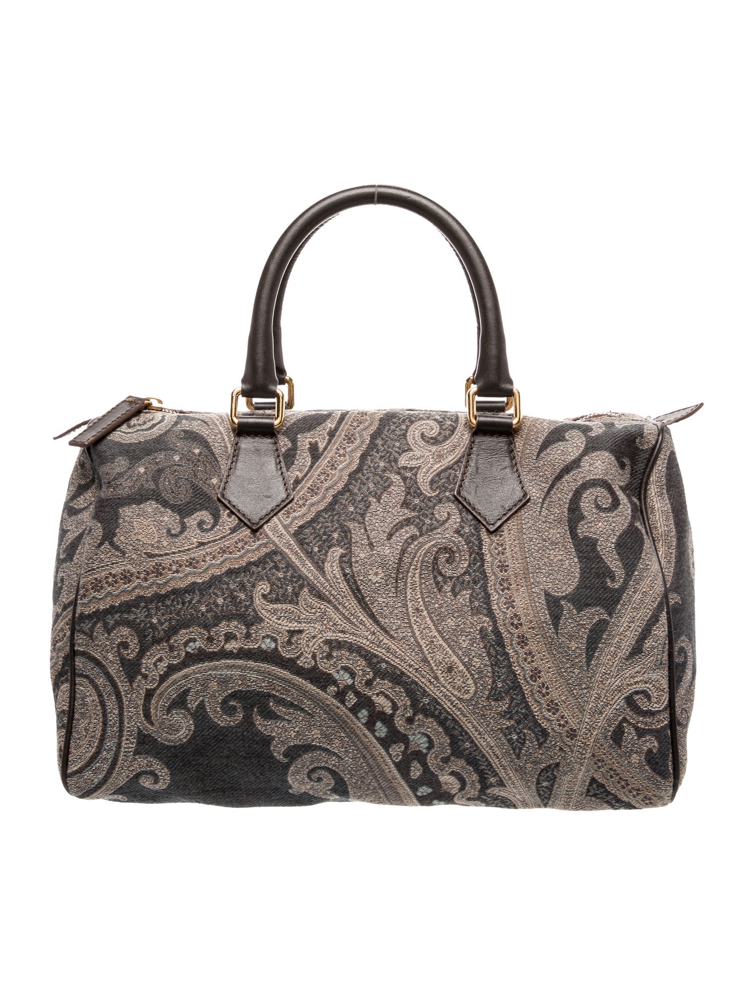 Etro Canvas Top Handle Bag Vintage