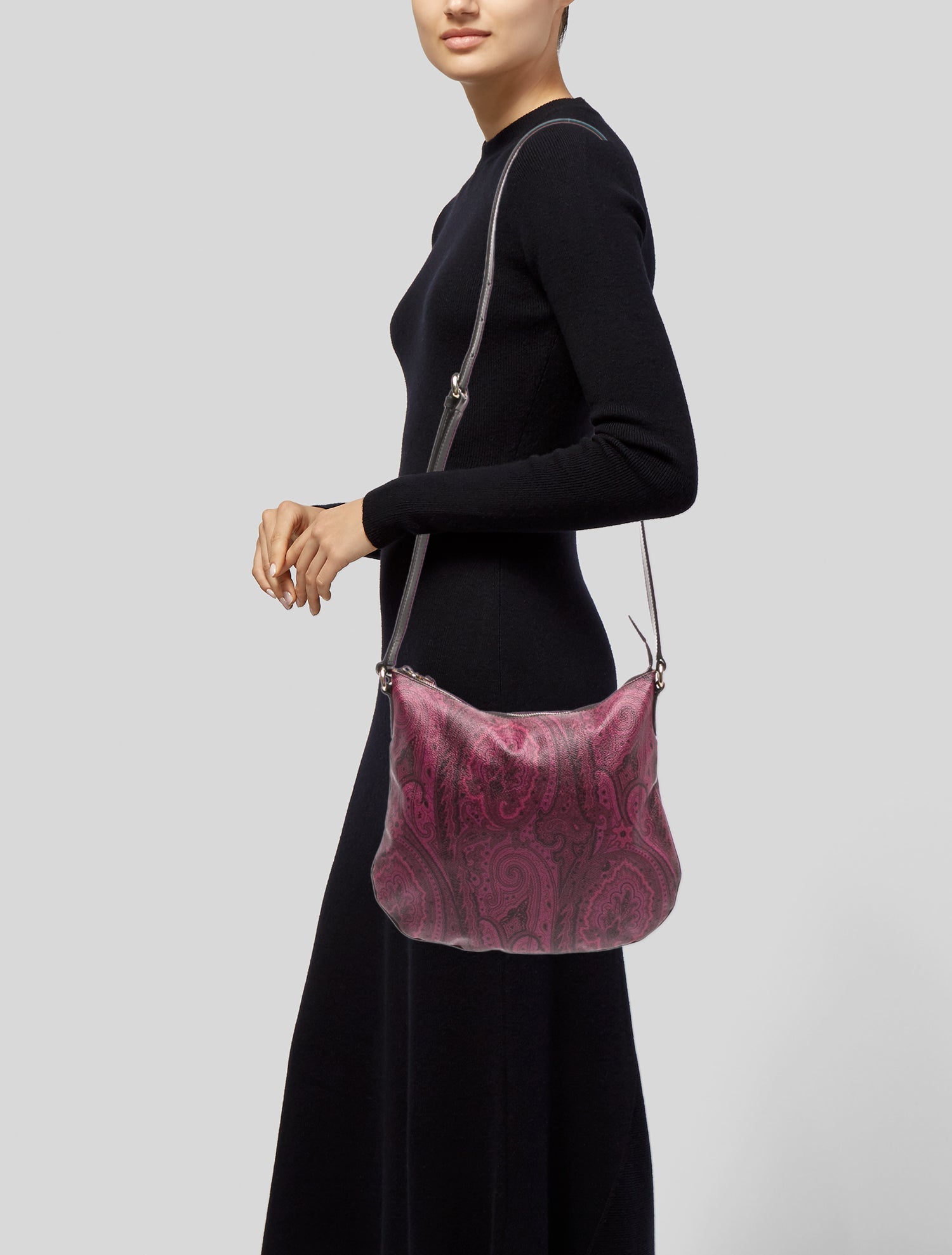 Etro Leather Messenger Bag