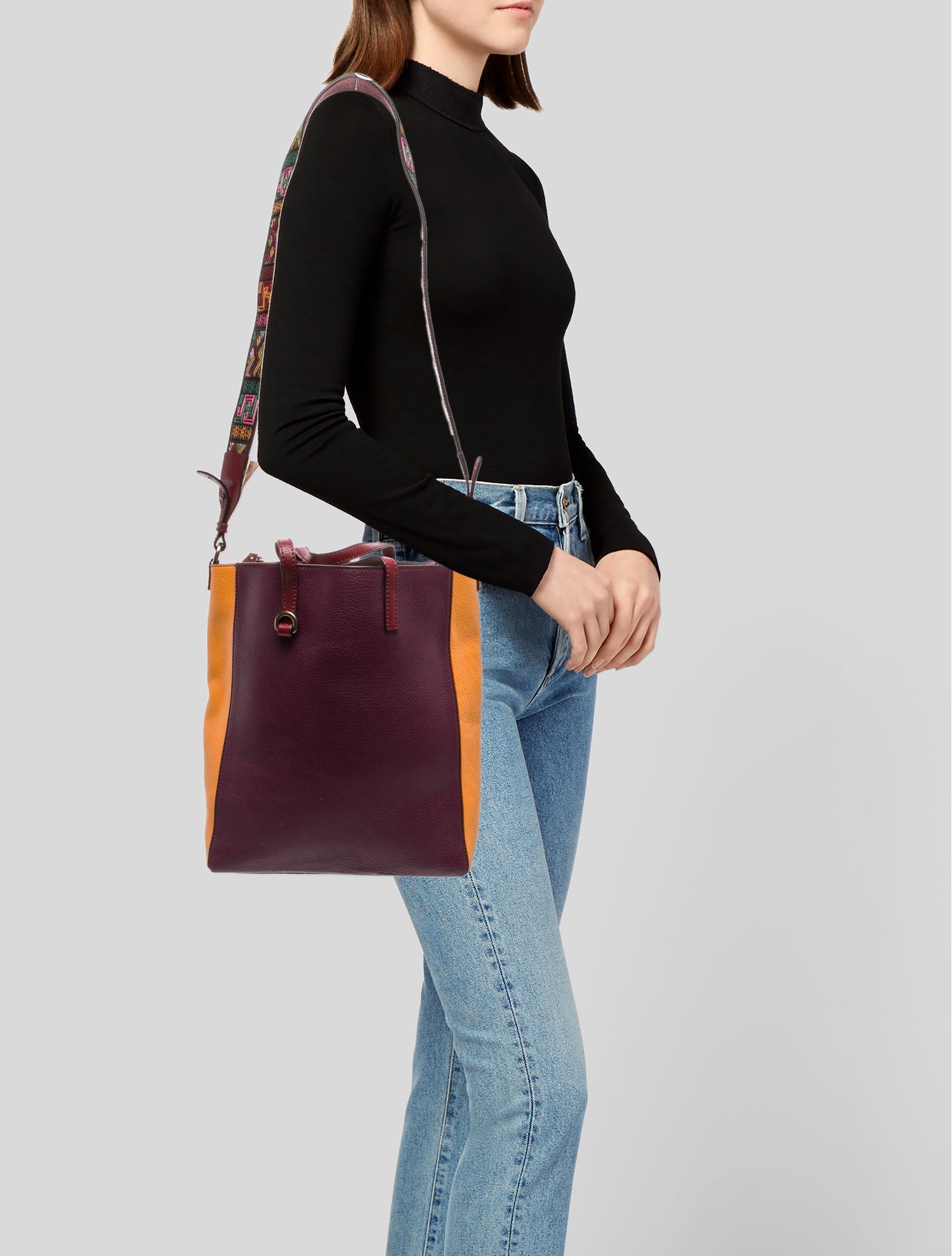 Etro Leather Top Handle Bag