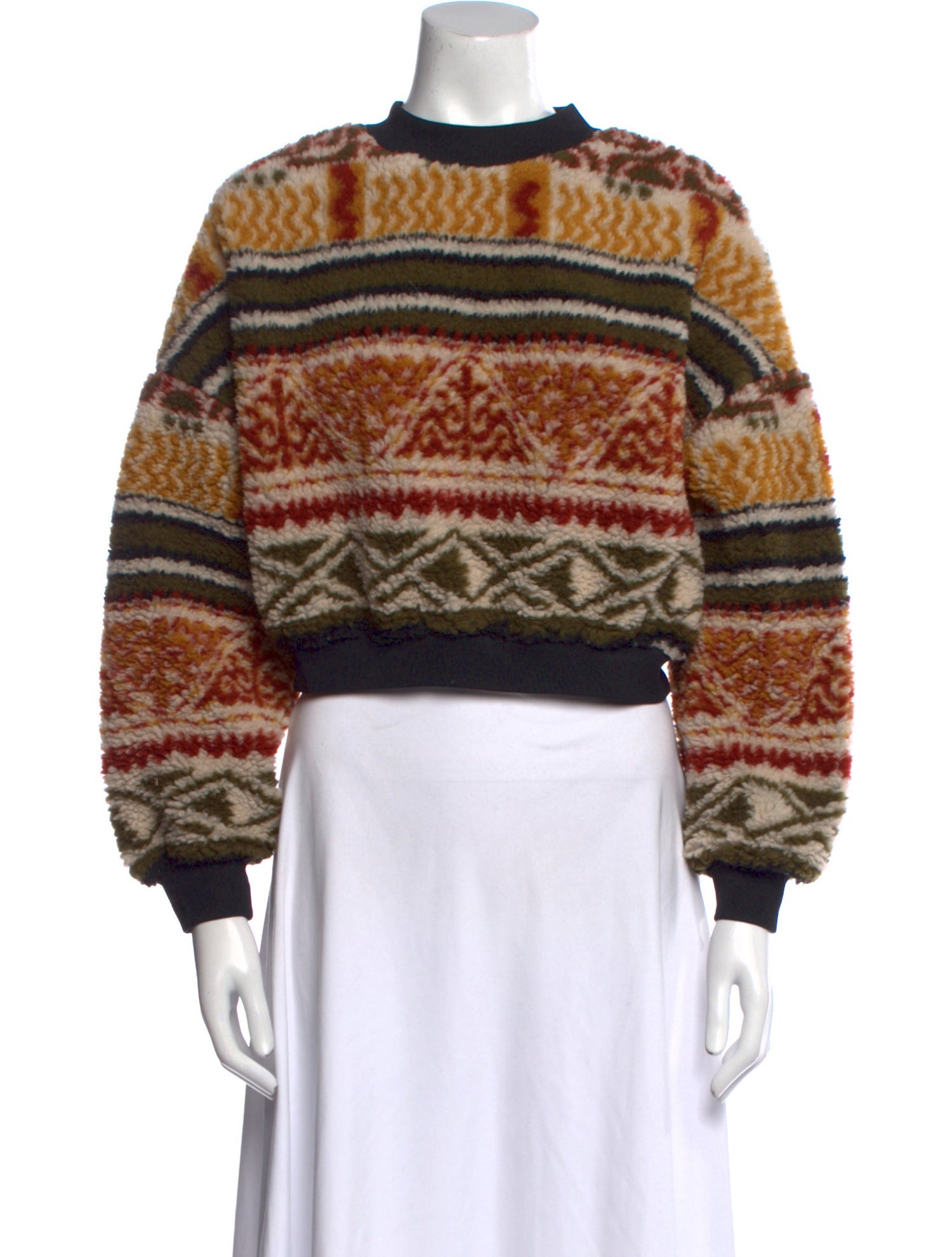 Etro Printed Mock Neck Sweater