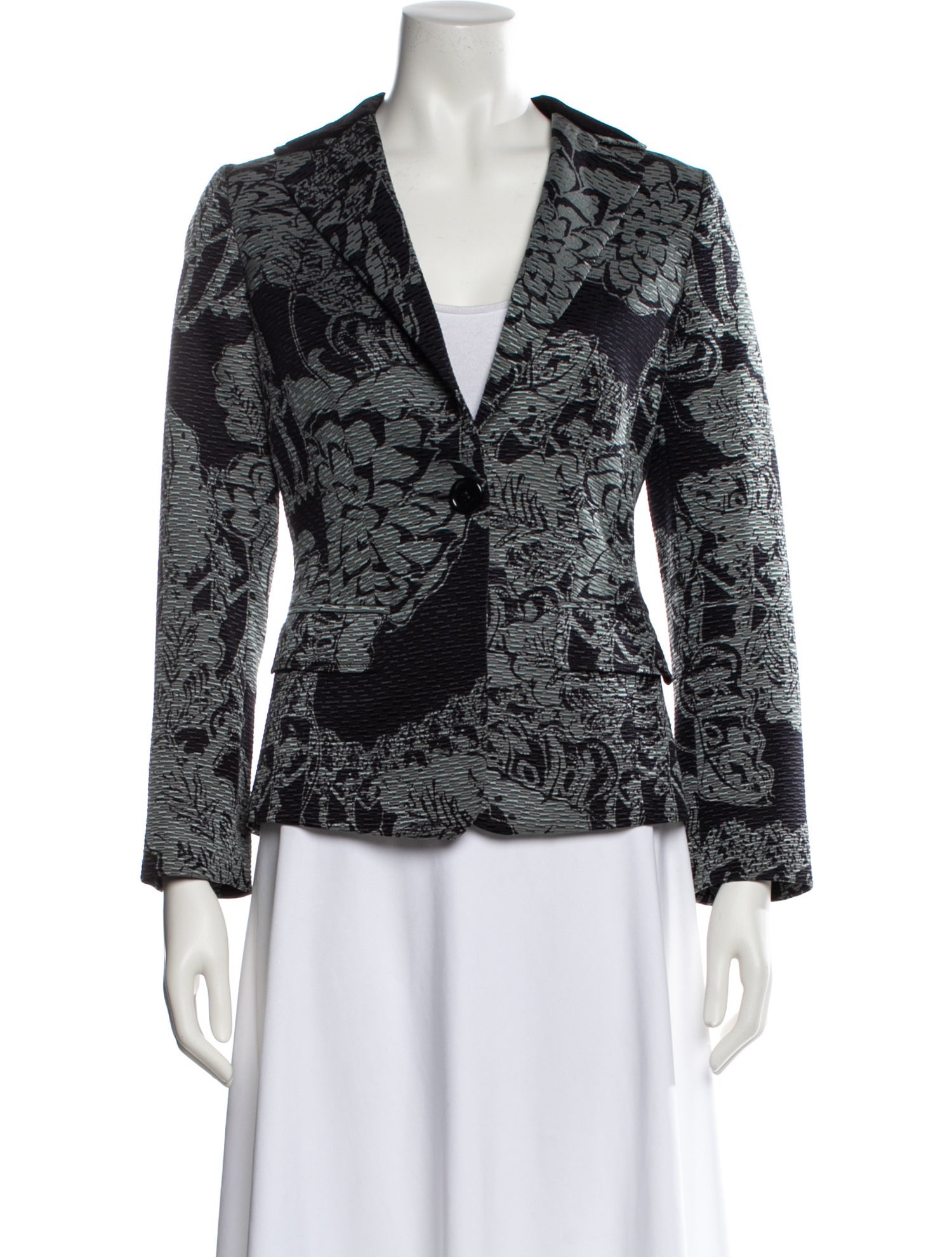 Etro Wool Printed Blazer
