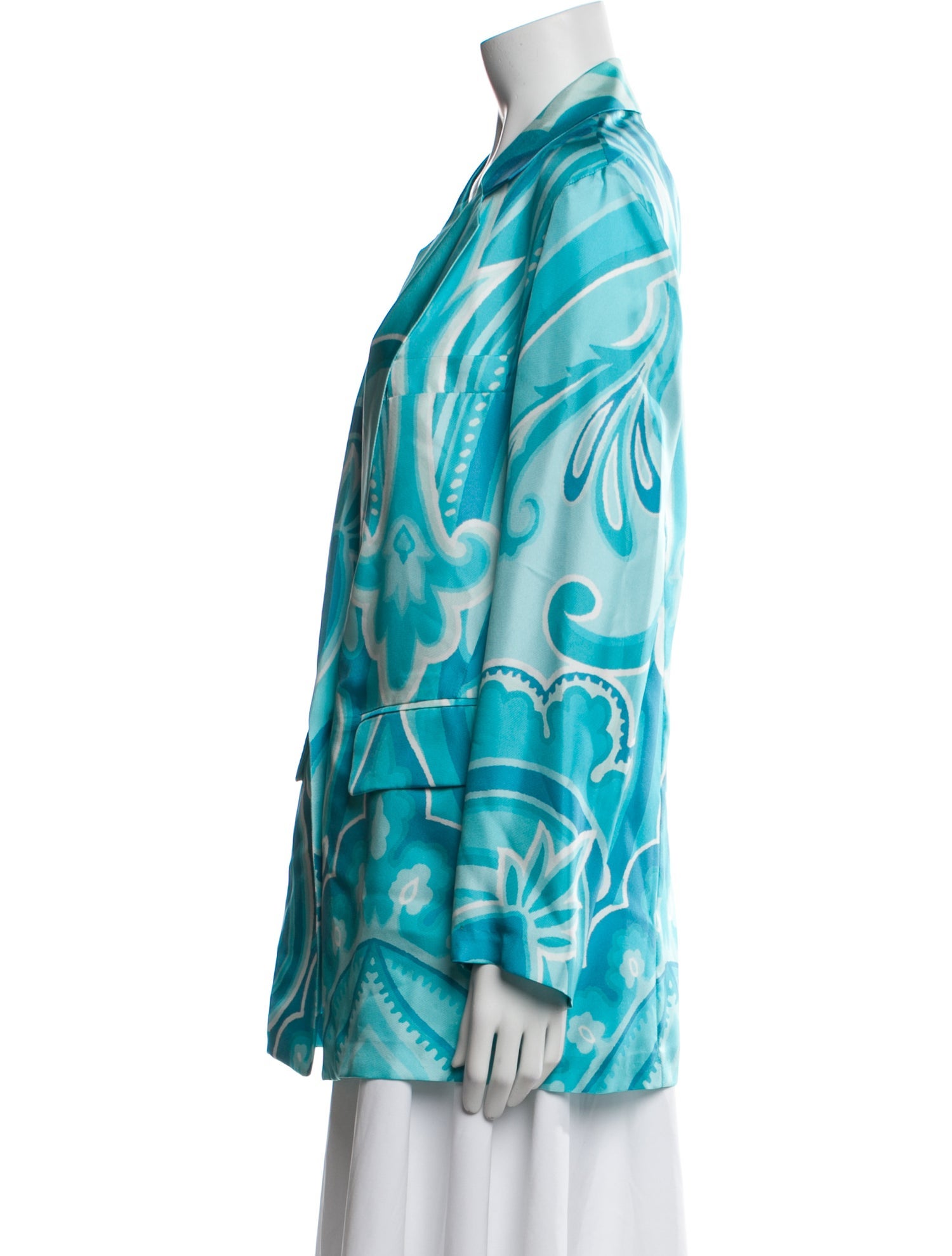 Etro Silk Floral Print Blazer