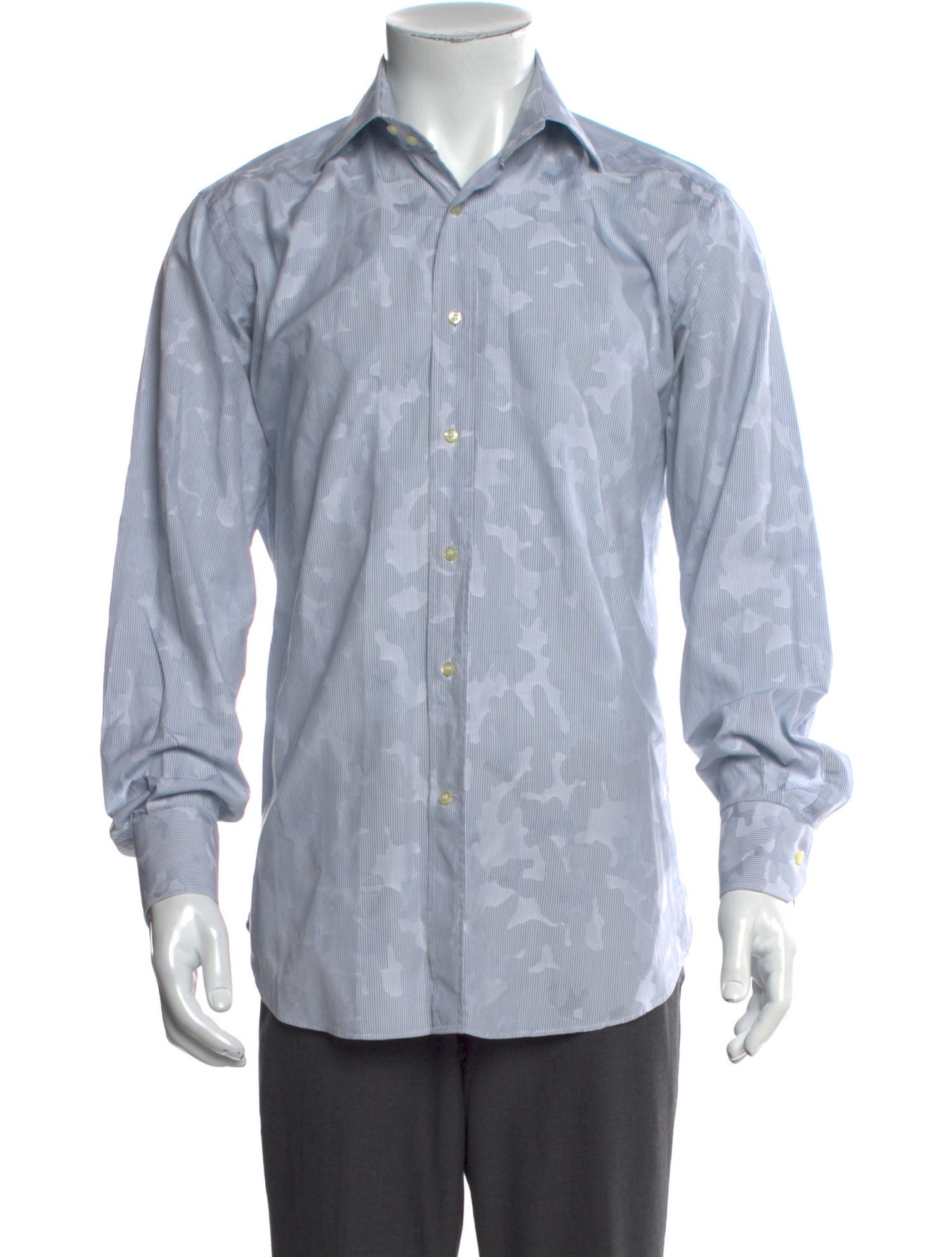 Etro Striped Long Sleeve Dress Shirt