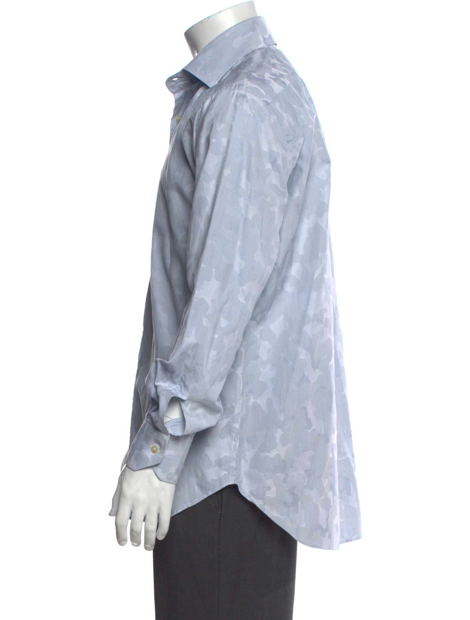 Etro Striped Long Sleeve Dress Shirt