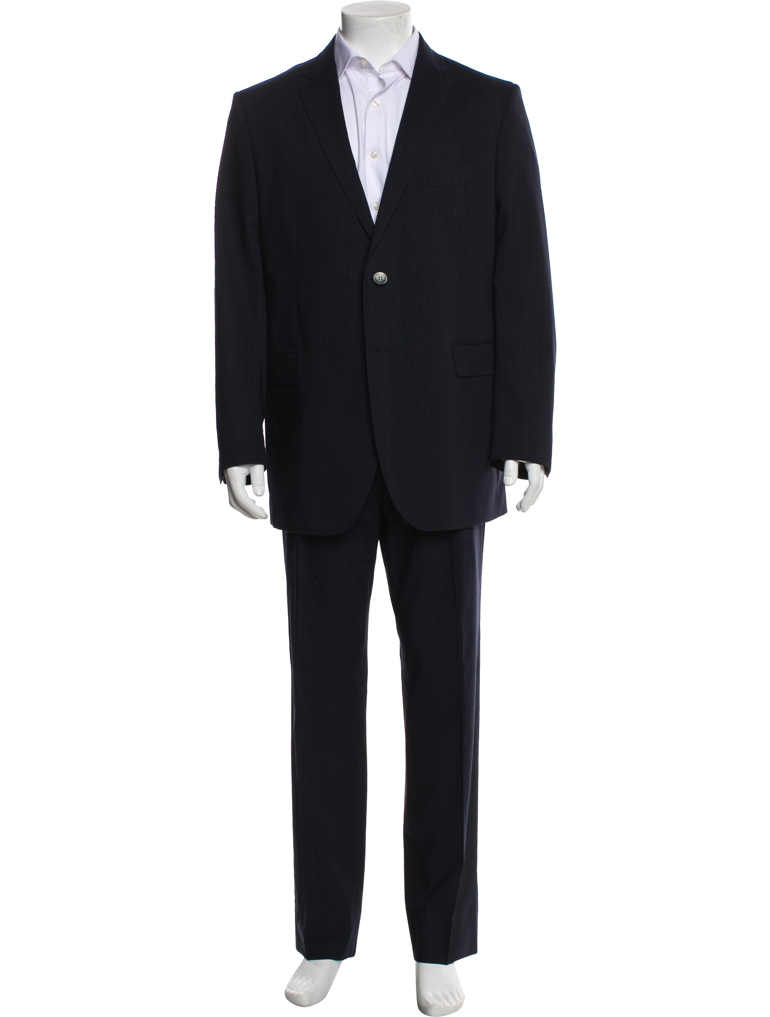 Etro Wool Striped Two-Piece Suit