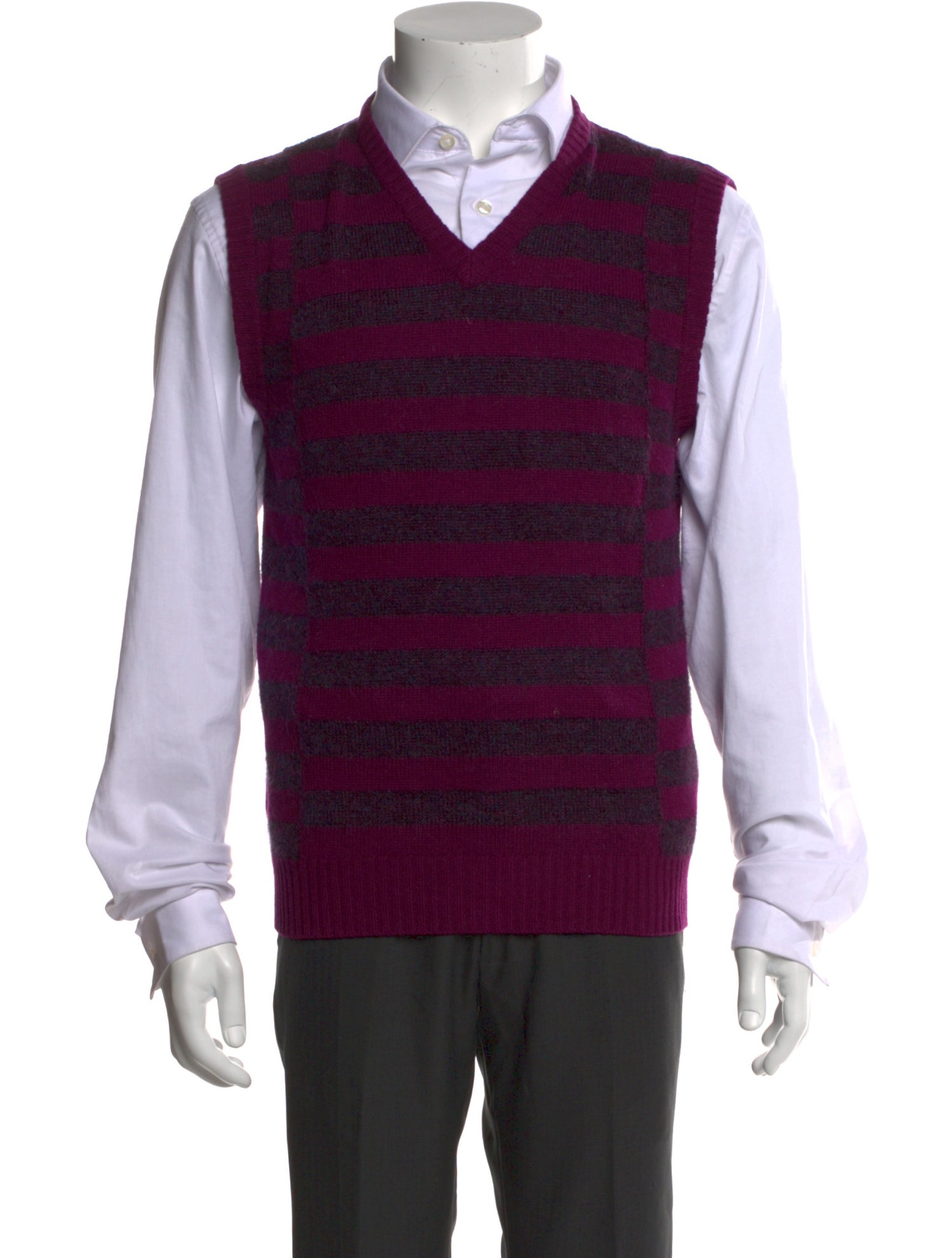 Etro Striped V-Neck Sweater Vest