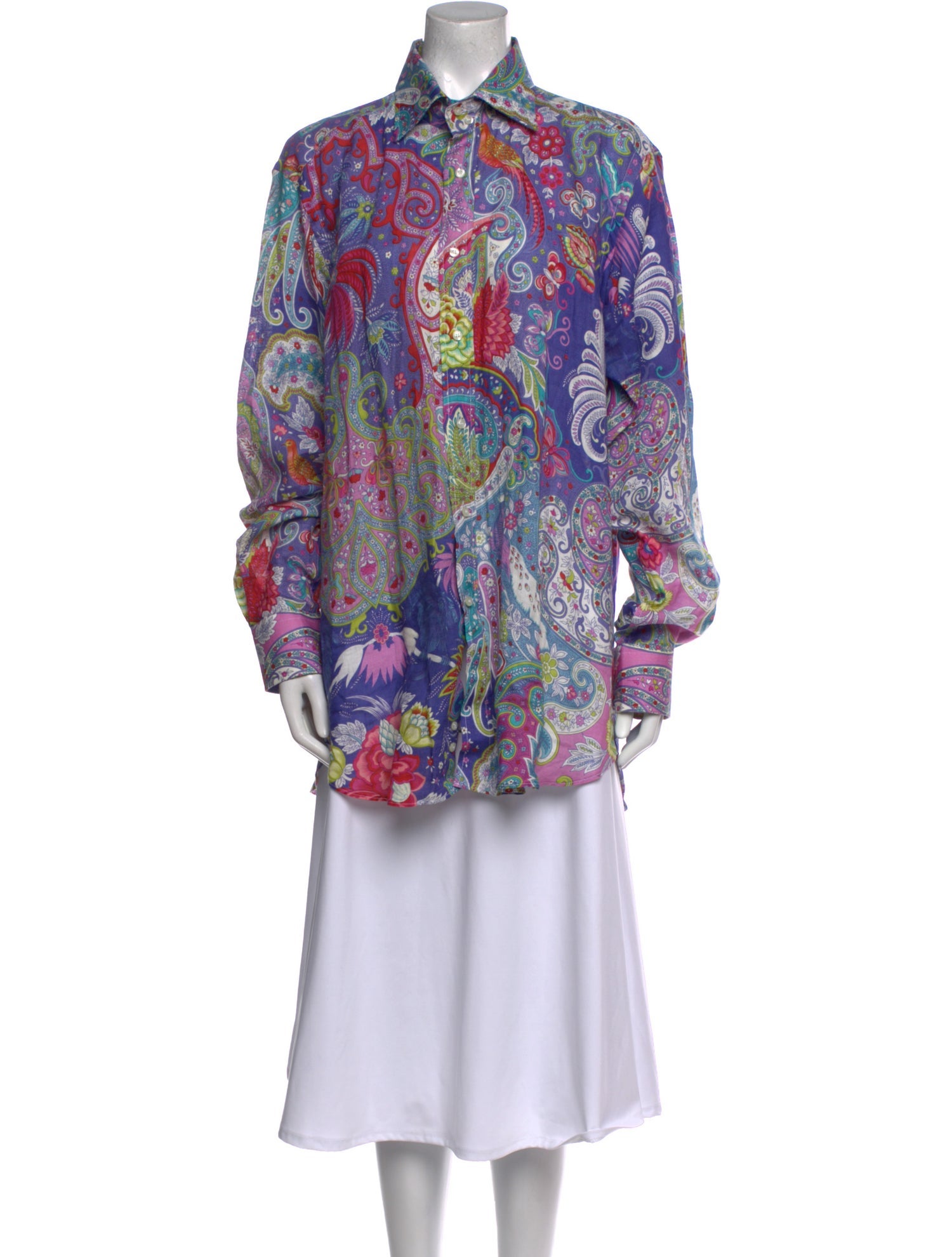 Etro Linen Paisley Print Tunic