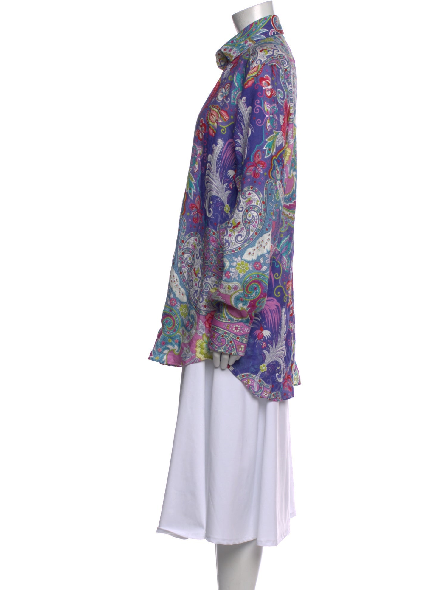 Etro Linen Paisley Print Tunic