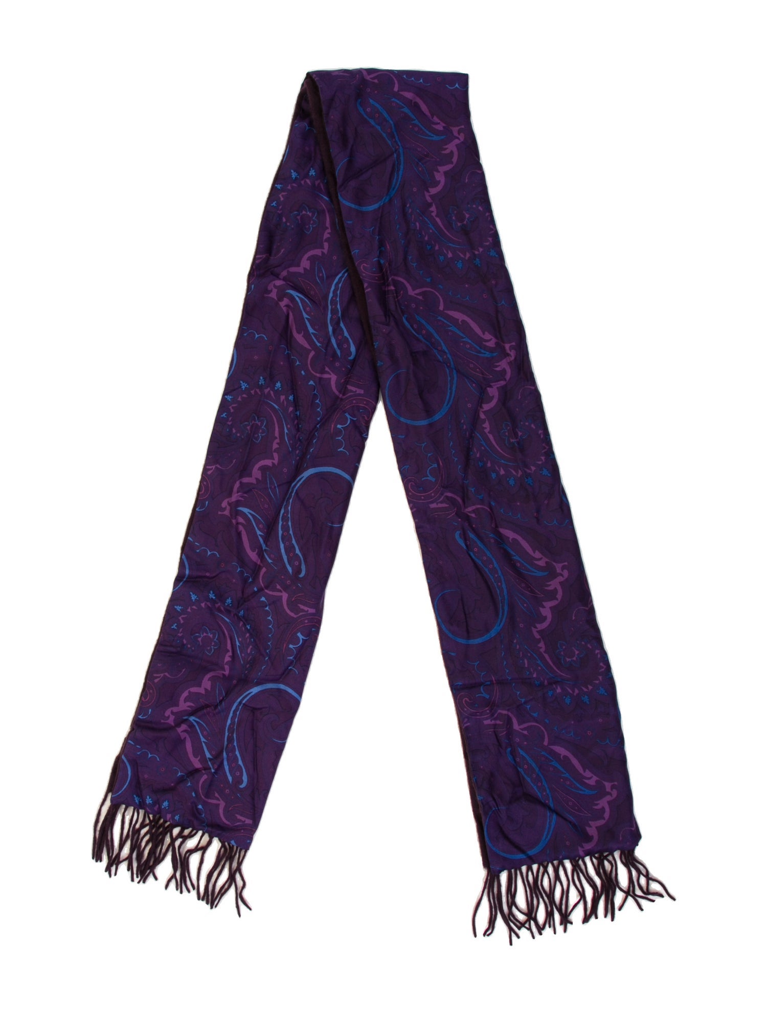 Etro Silk Paisley Print Scarf