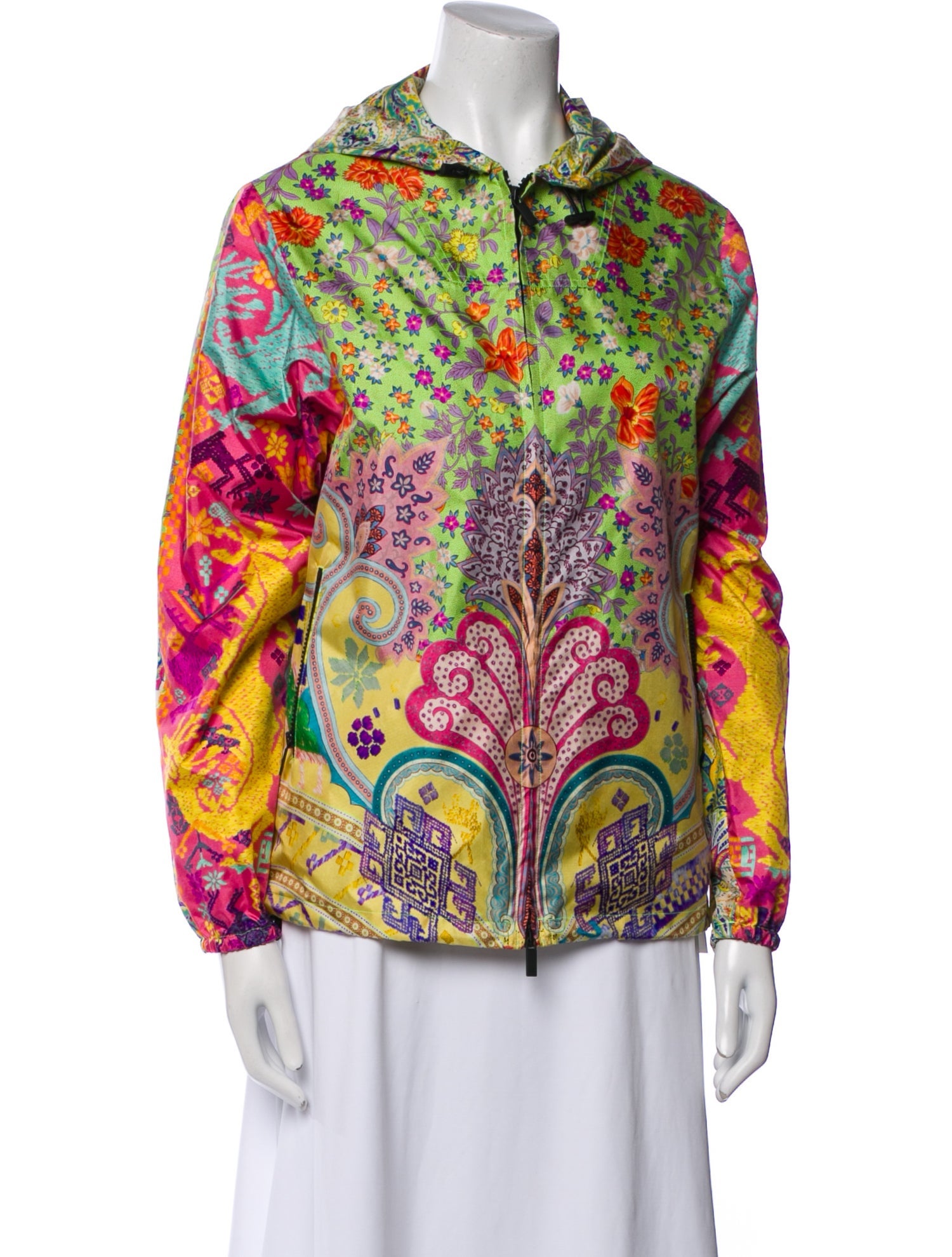 Etro Silk Floral Print Evening Jacket