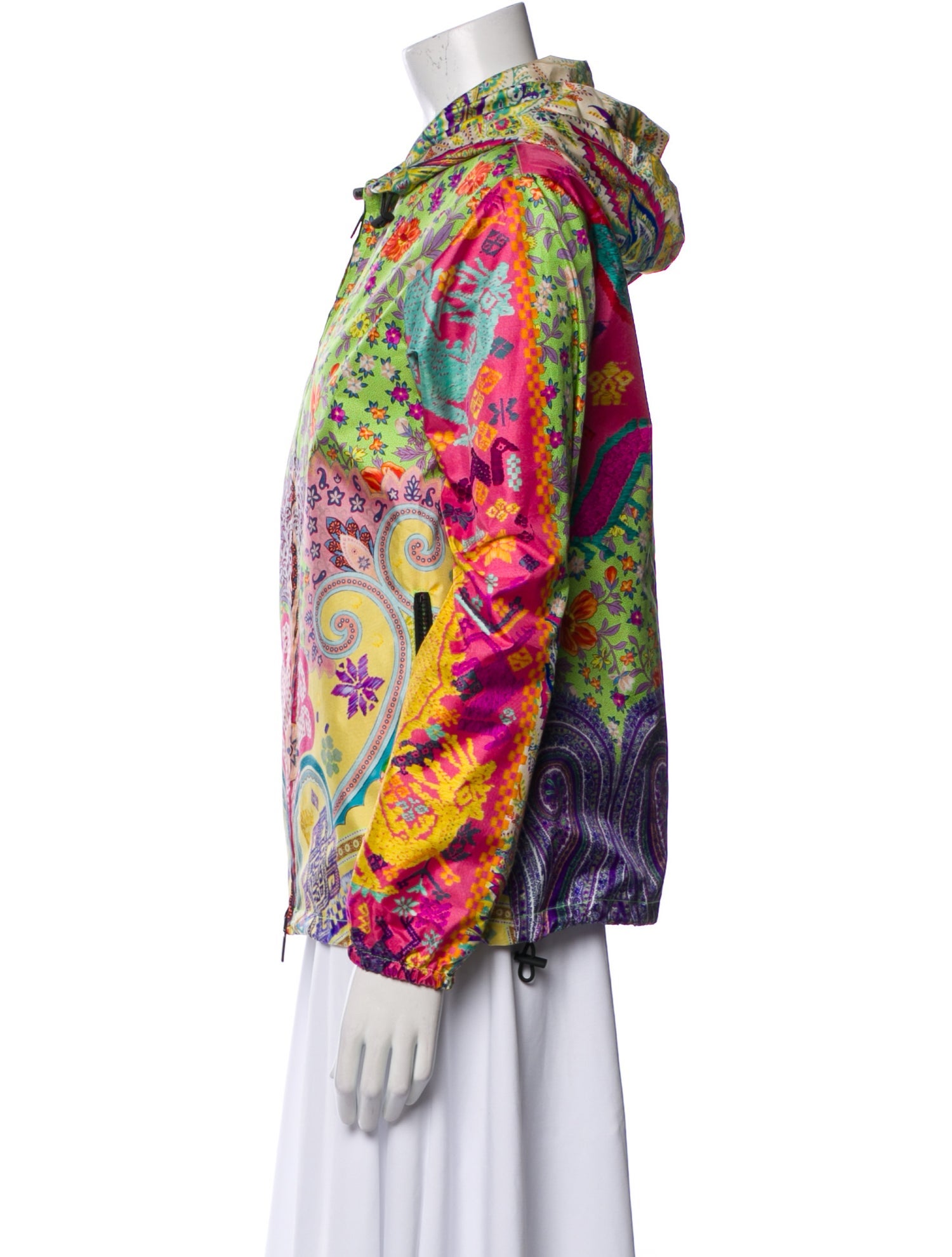 Etro Silk Floral Print Evening Jacket