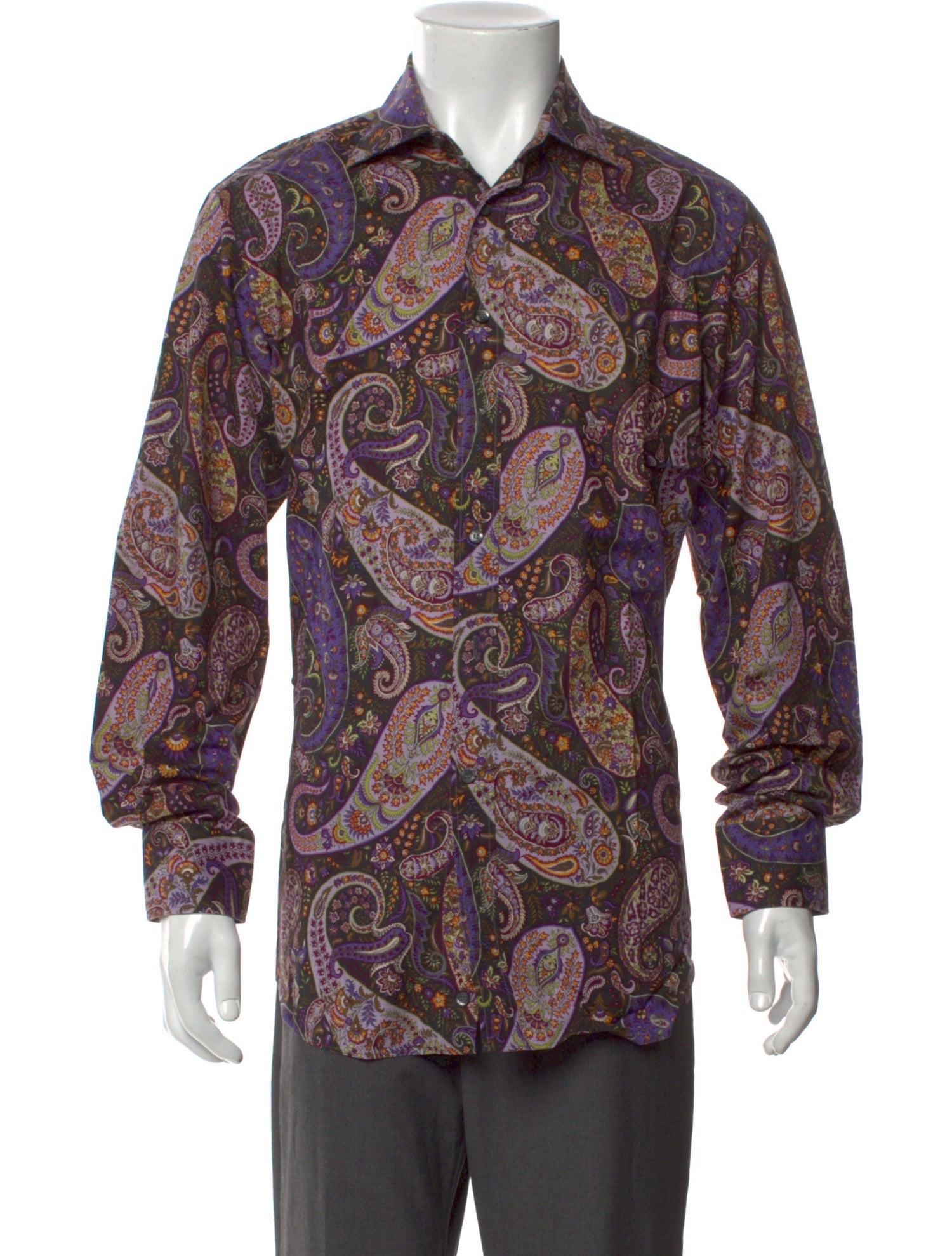 Etro Paisley Print Long Sleeve Shirt