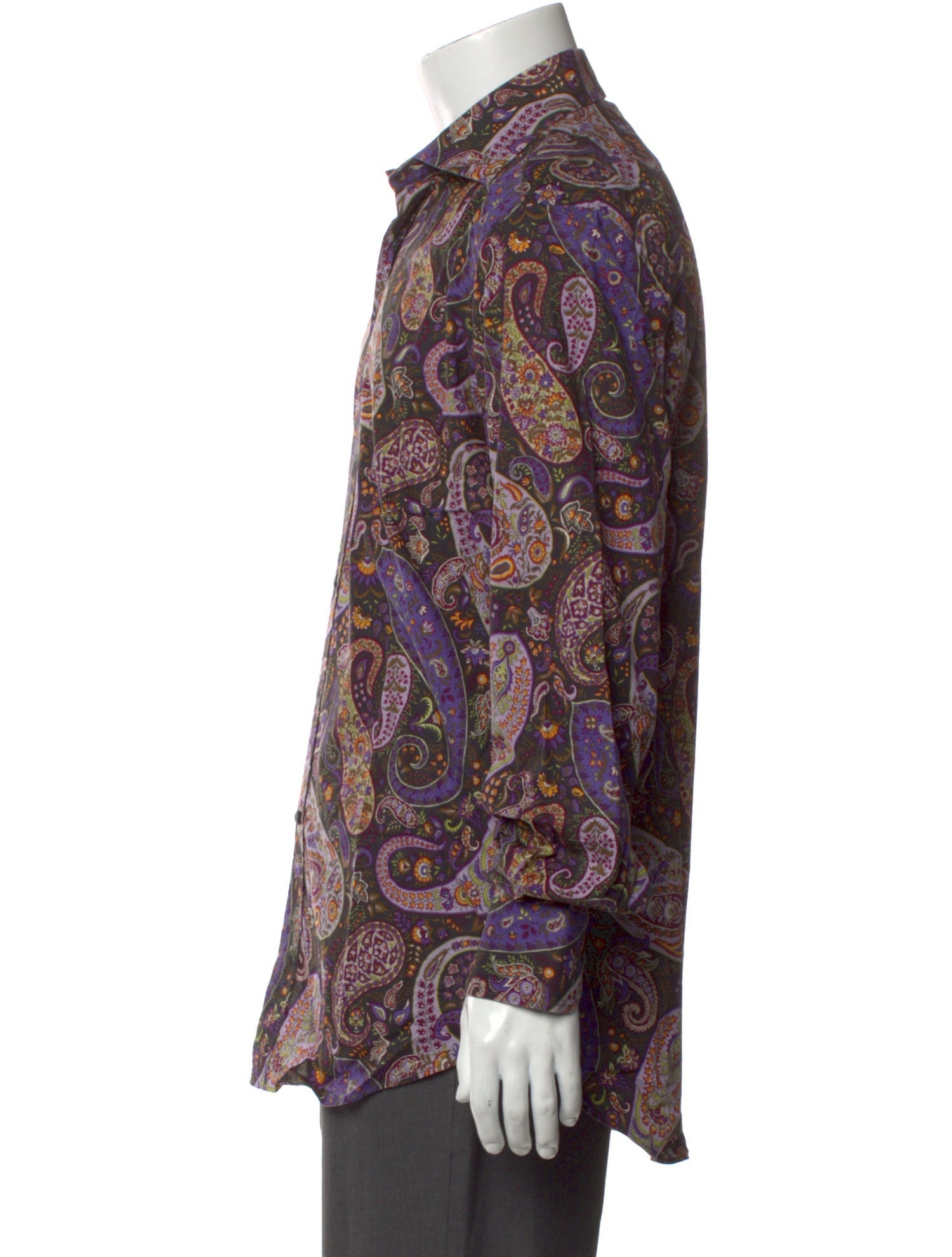 Etro Paisley Print Long Sleeve Shirt