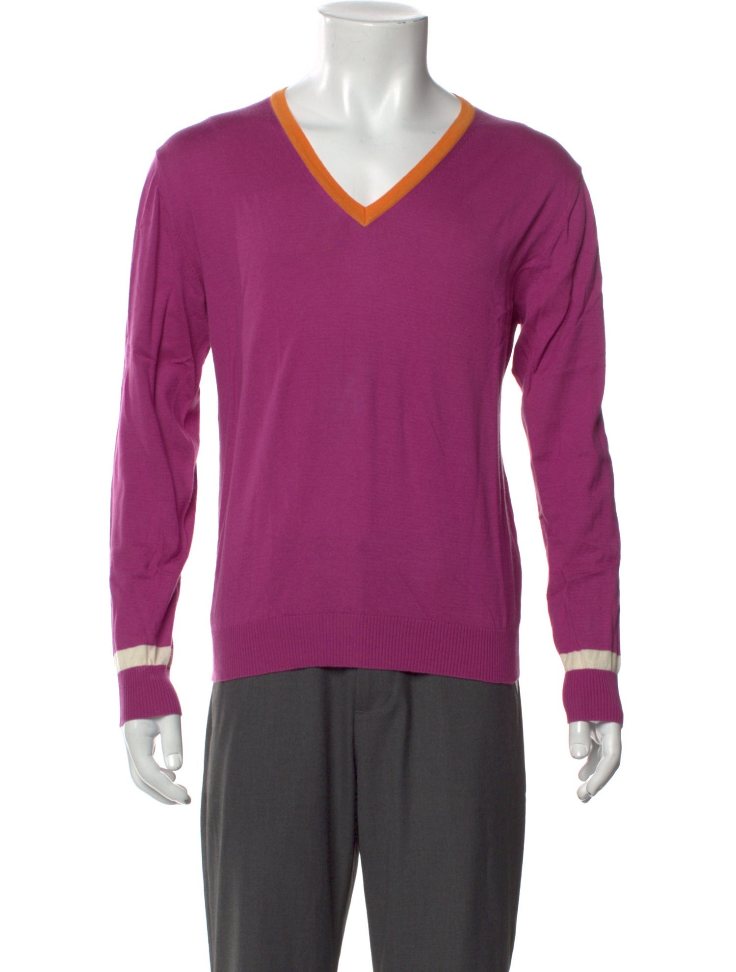 Etro V-Neck Long Sleeve Pullover